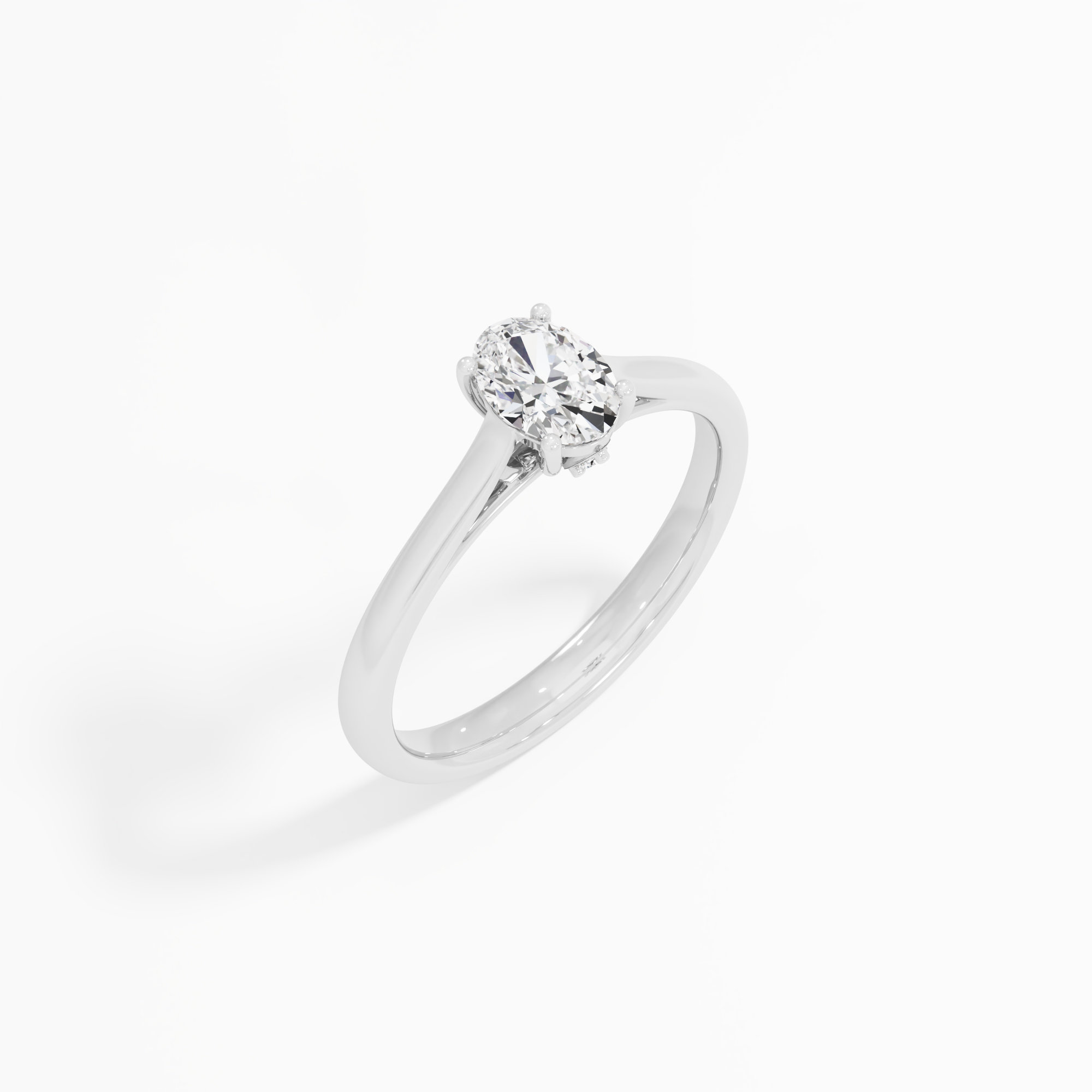 Classic Oval Solitaire Ring