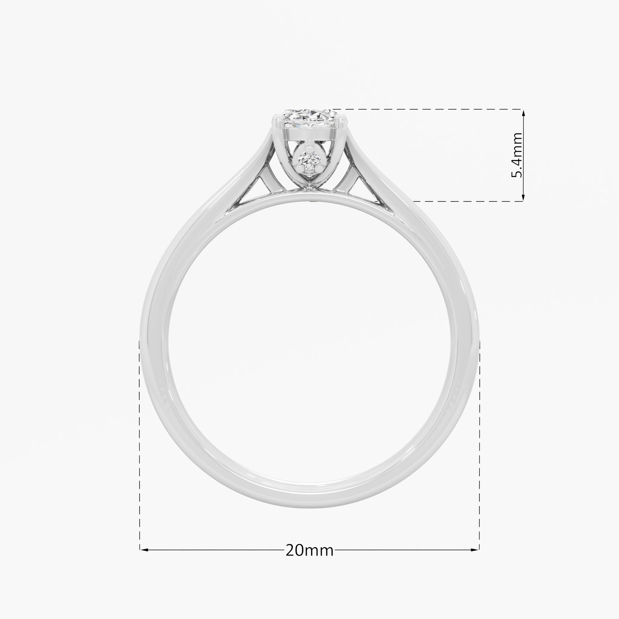 Classic Oval Solitaire Ring