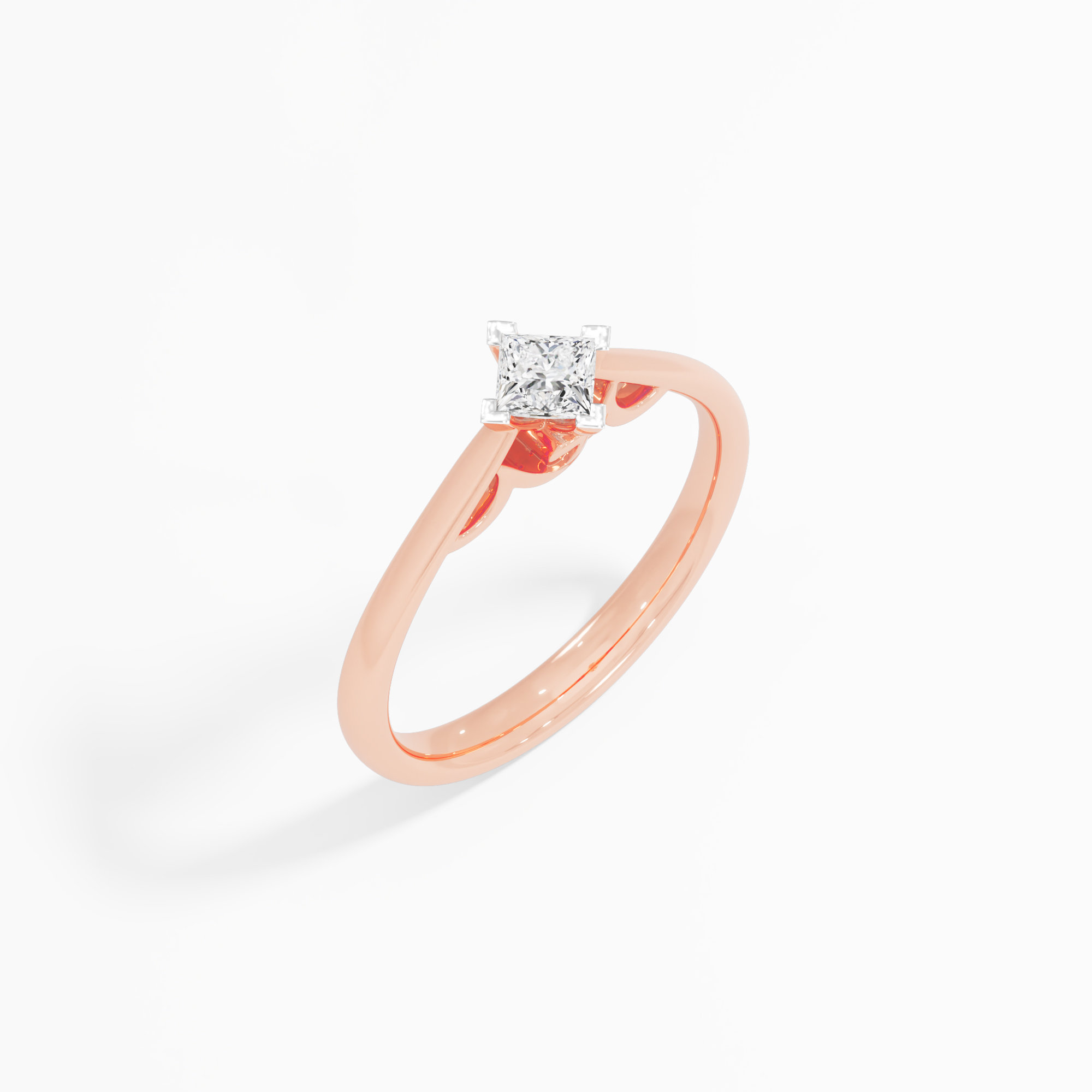 Radiant Princess Solitaire Ring