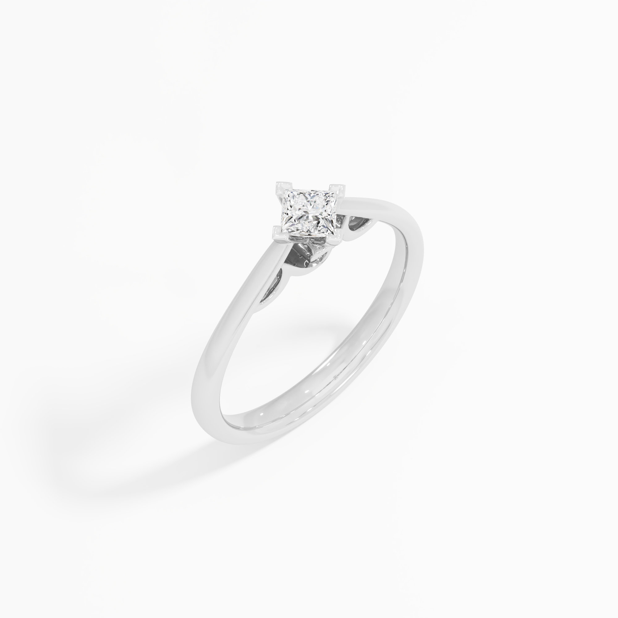Radiant Princess Solitaire Ring