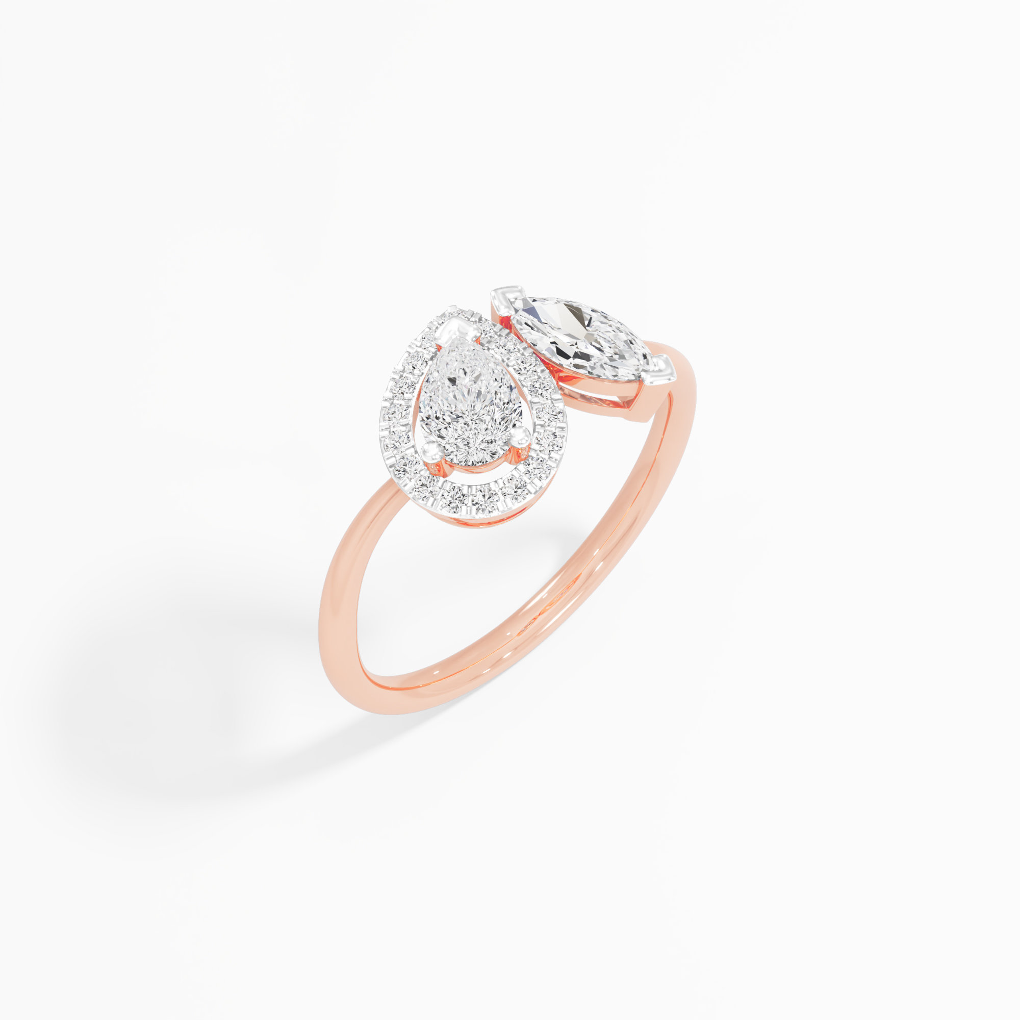 Golden Whisper Diamond Ring