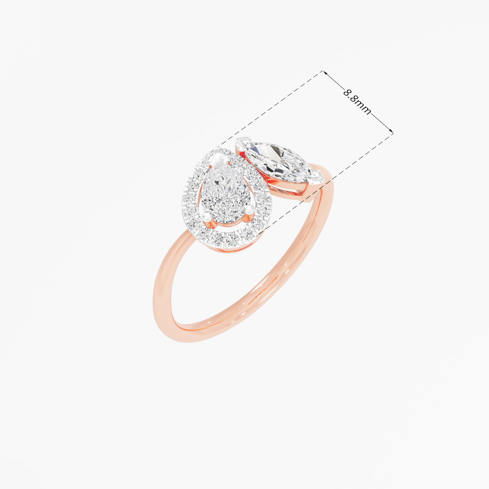 Golden Whisper Diamond Ring