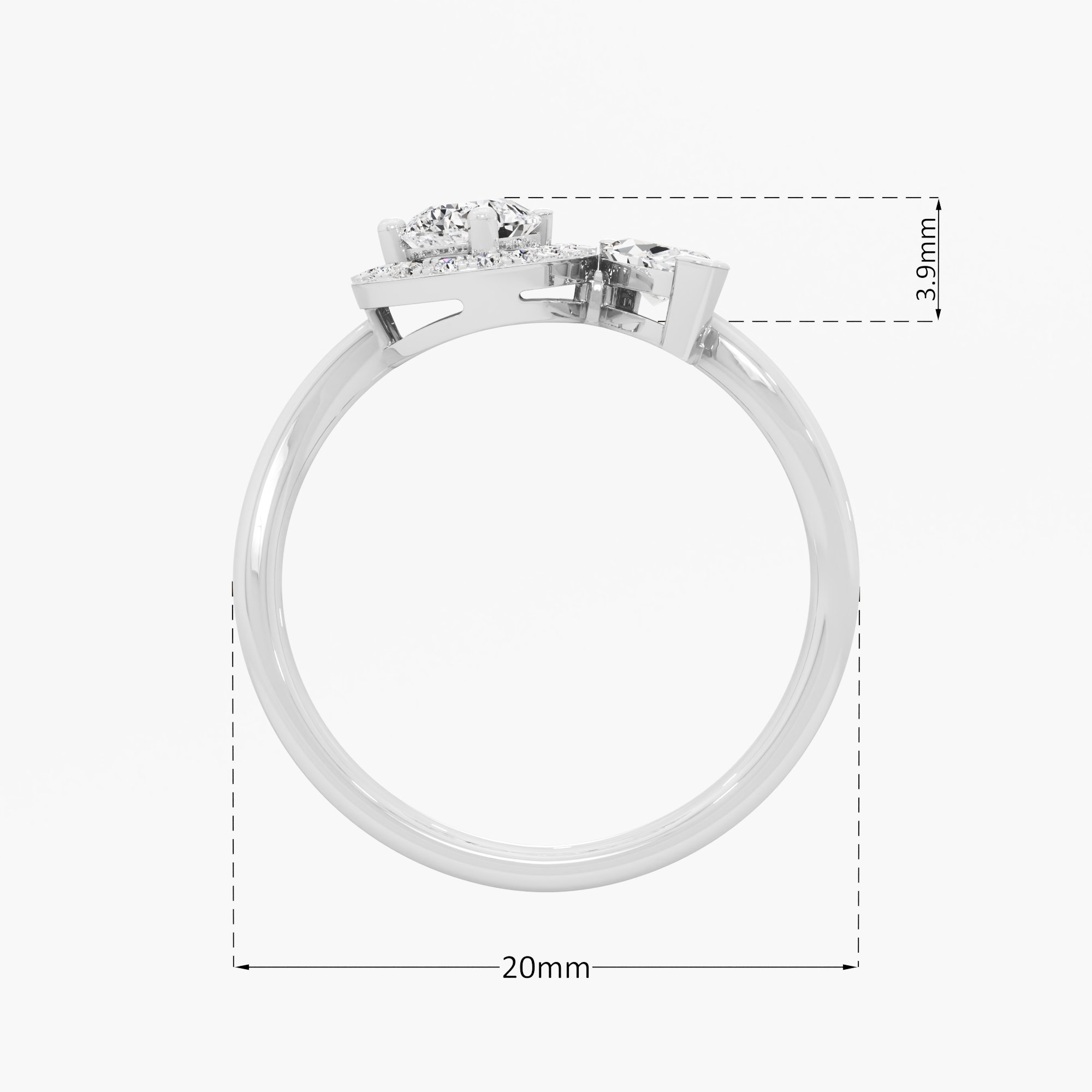 Golden Whisper Diamond Ring