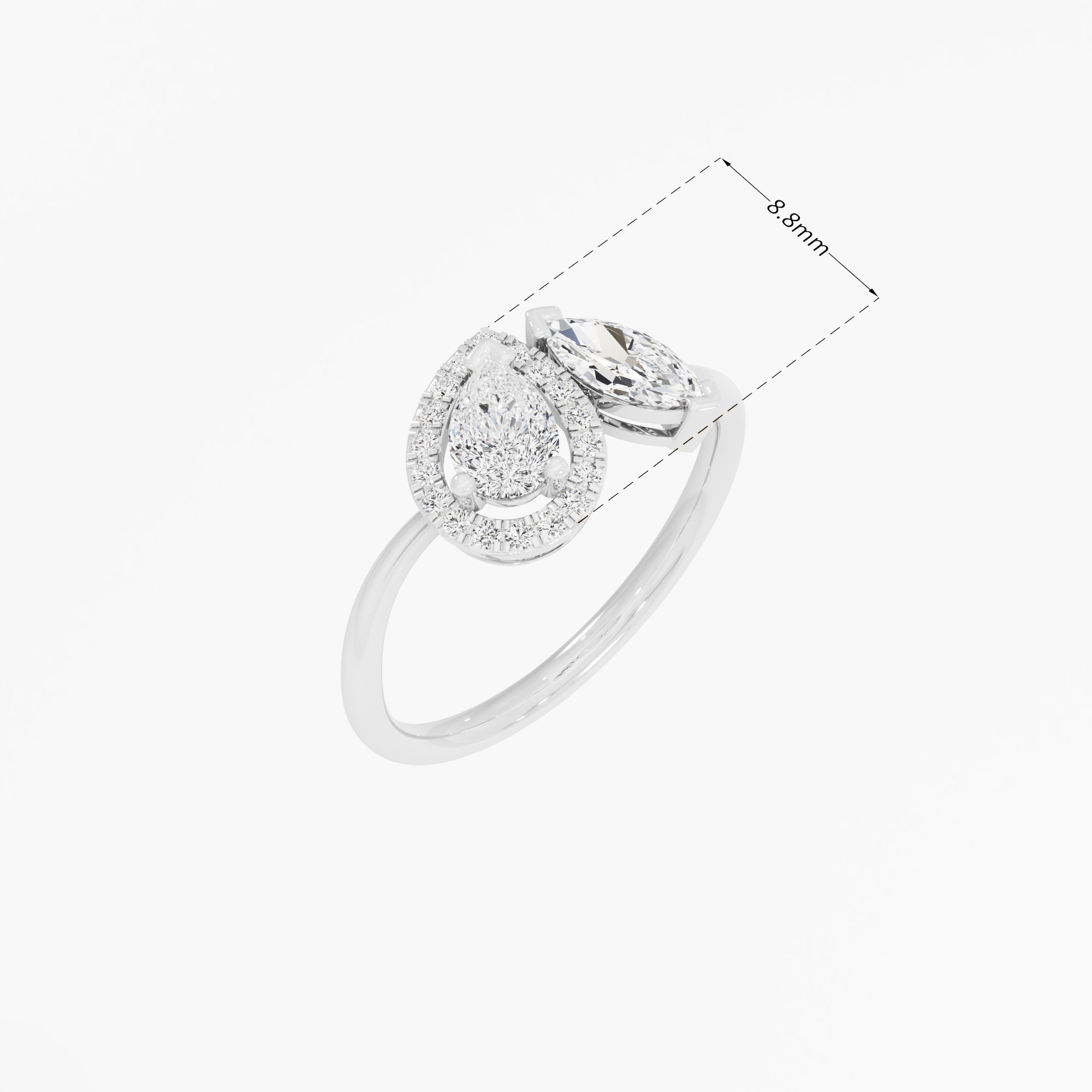 Golden Whisper Diamond Ring