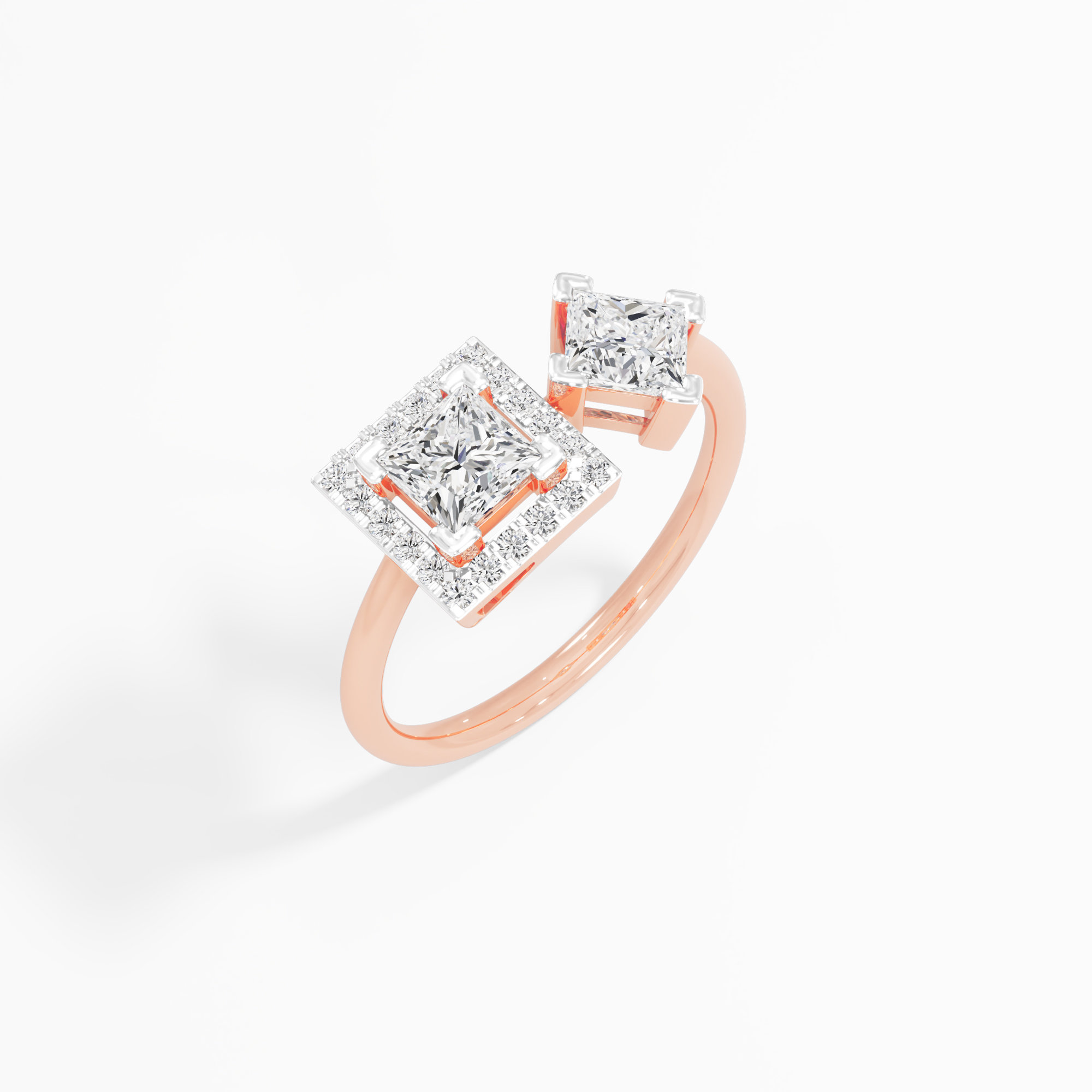 Square Radiance Diamond Ring