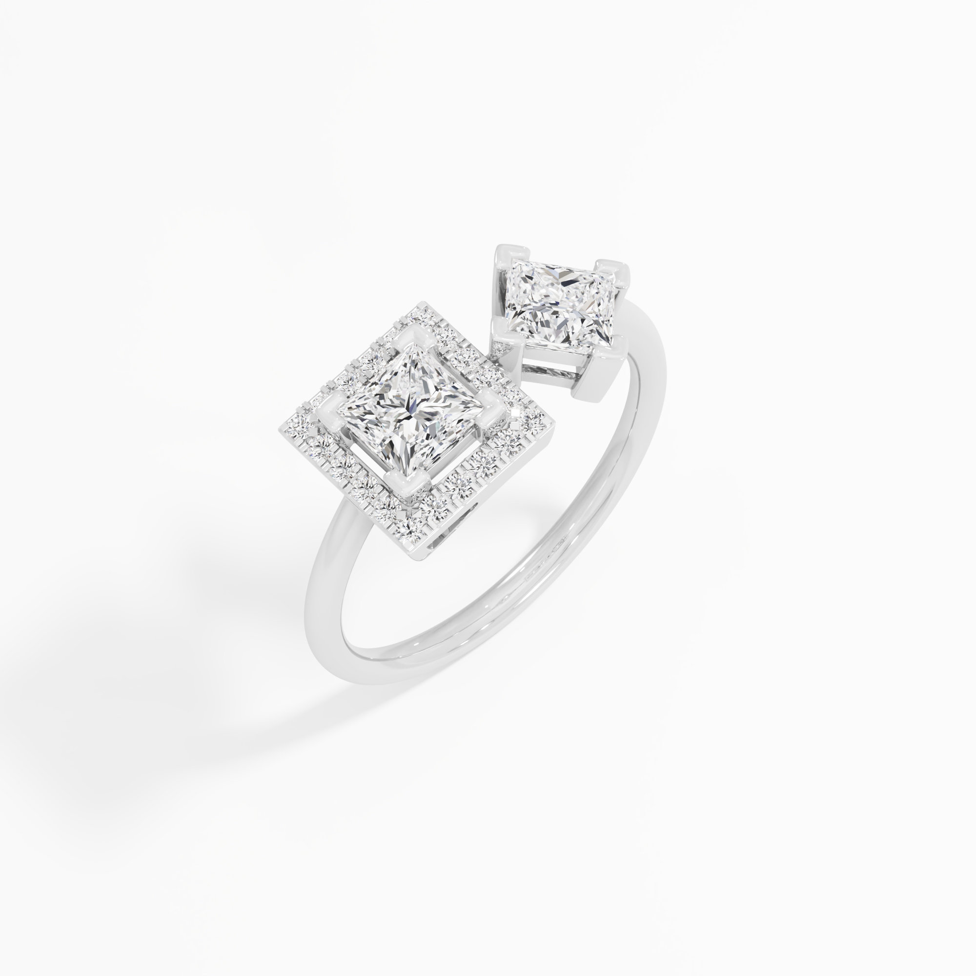 Square Radiance Diamond Ring