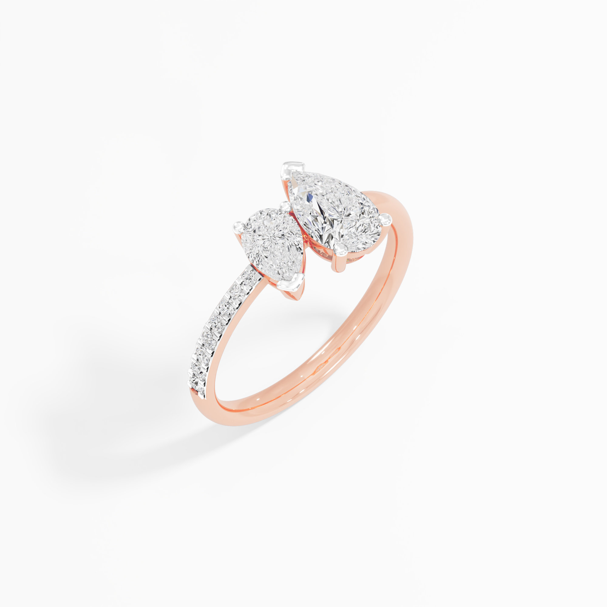 Dewdrop Duo Diamond Ring