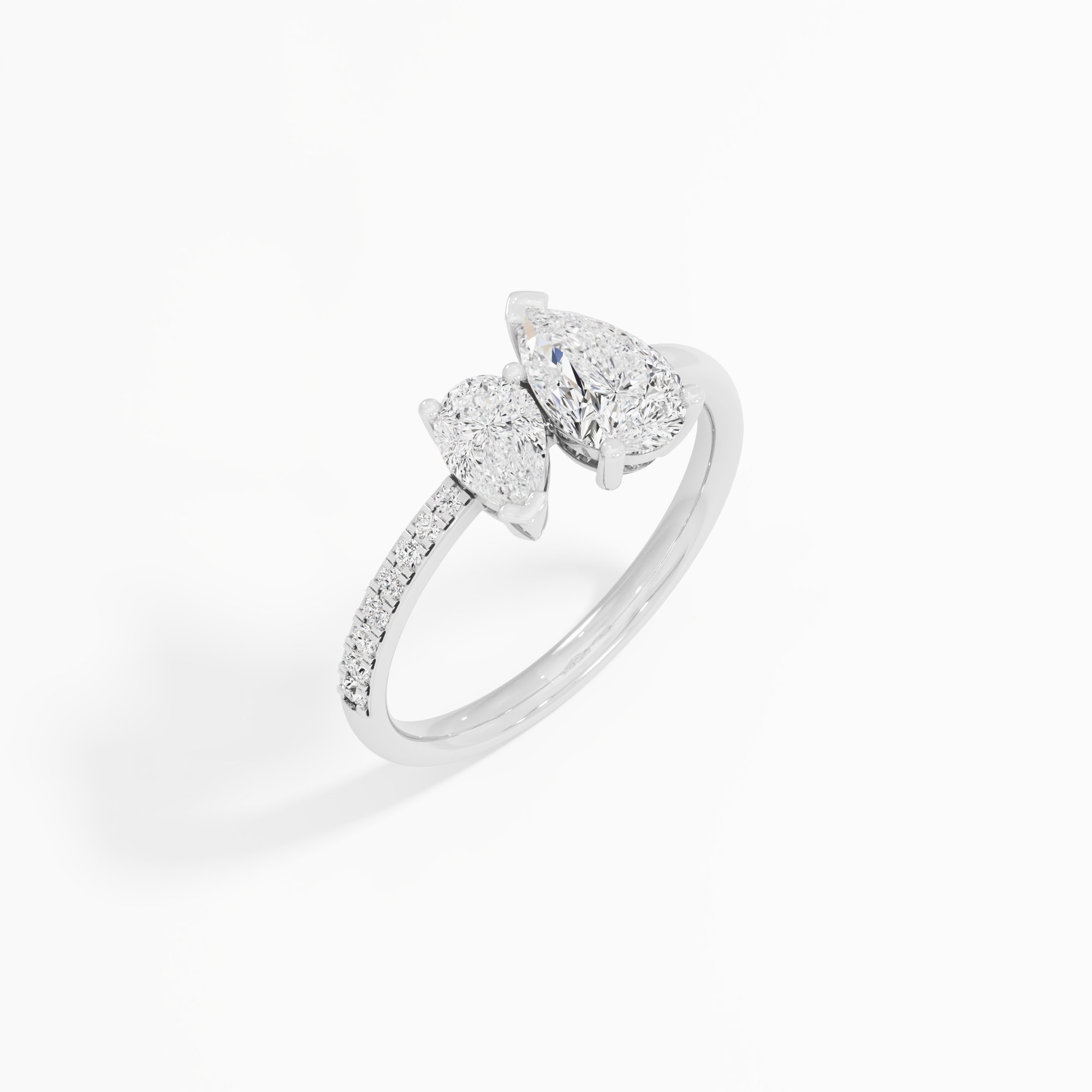 Dewdrop Duo Diamond Ring