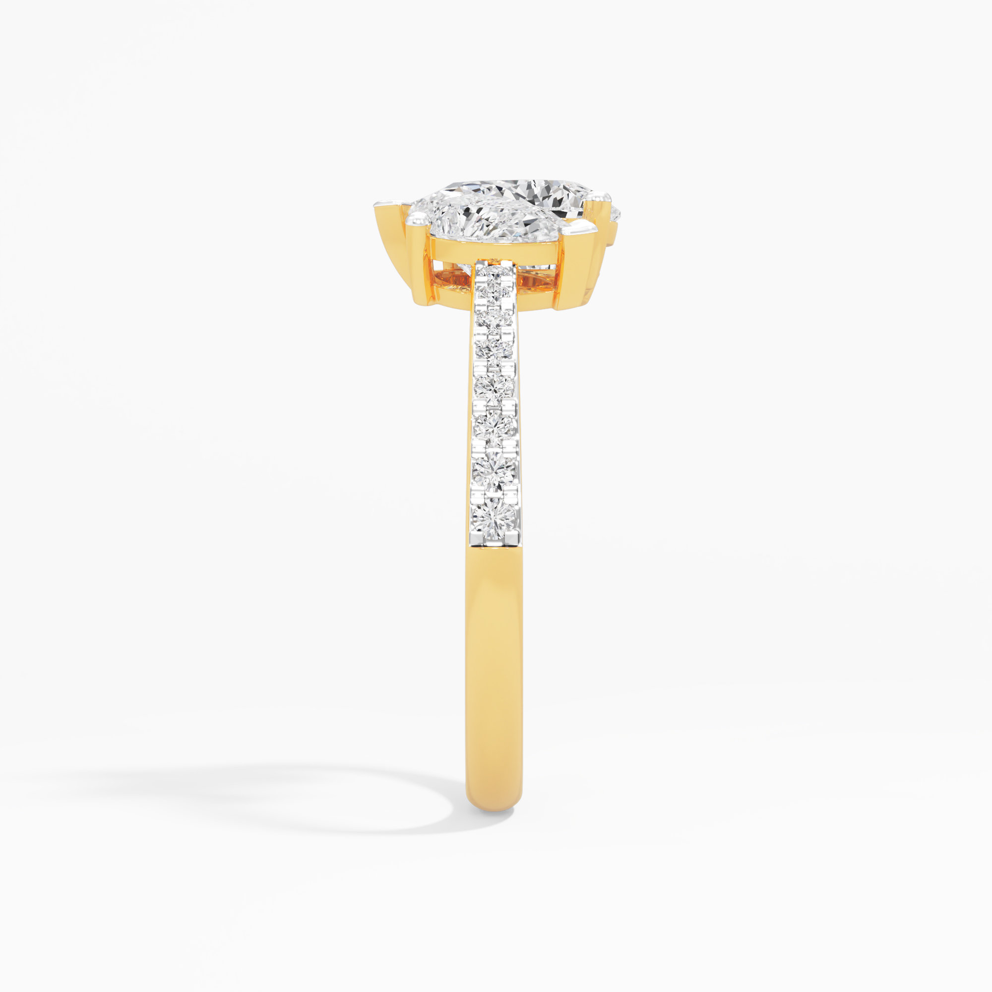 Dewdrop Duo Diamond Ring