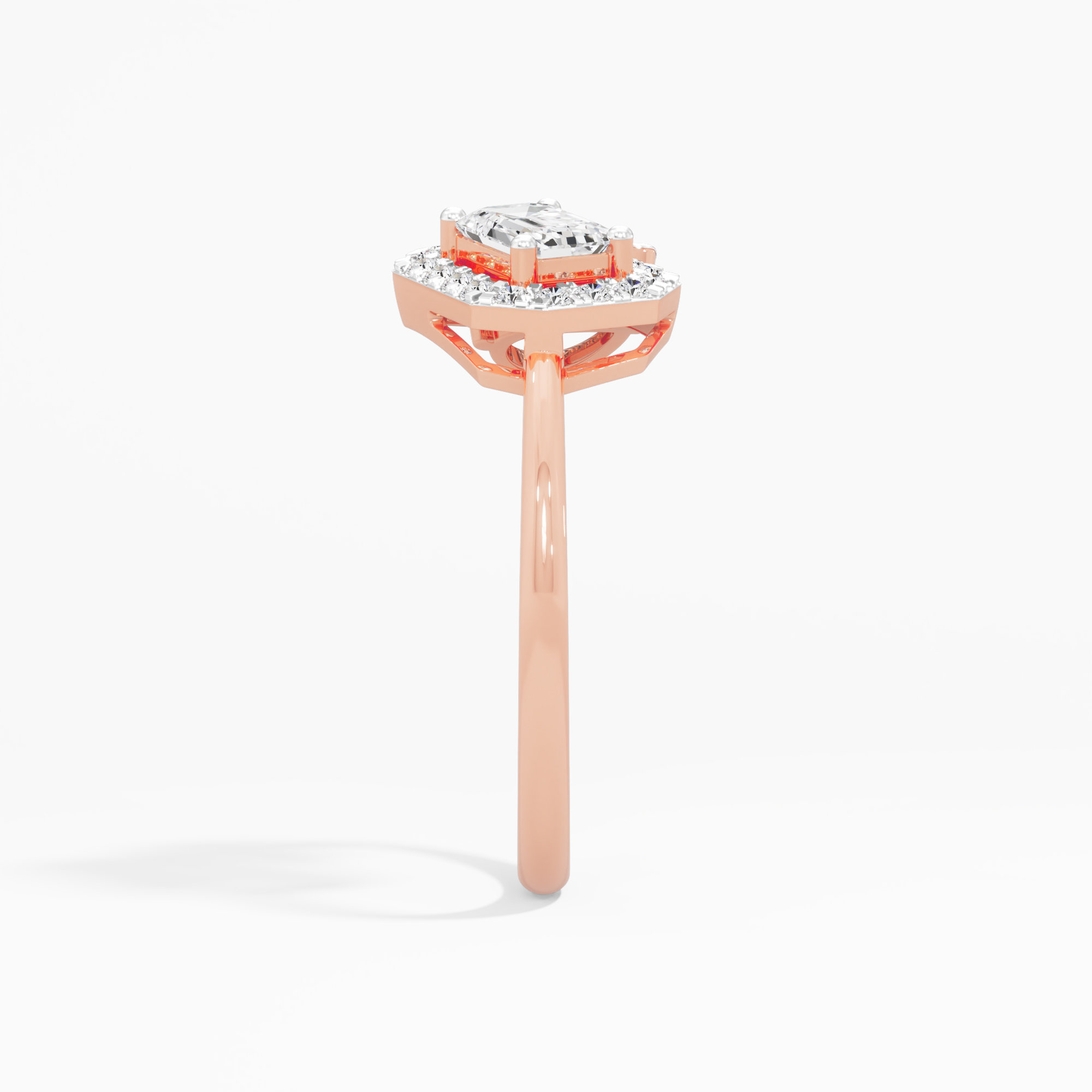 Gleaming Trinity Diamond Ring