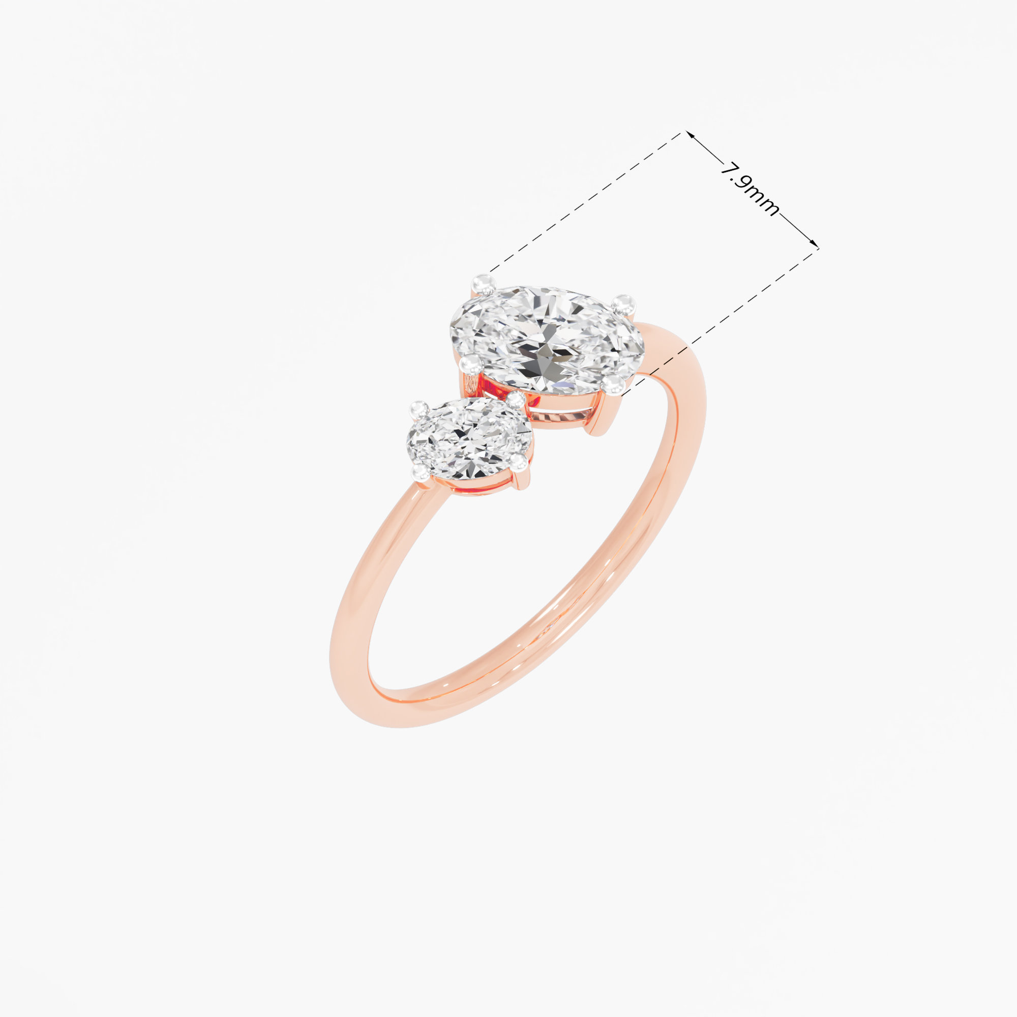 Luminous Oval Diamond Ring
