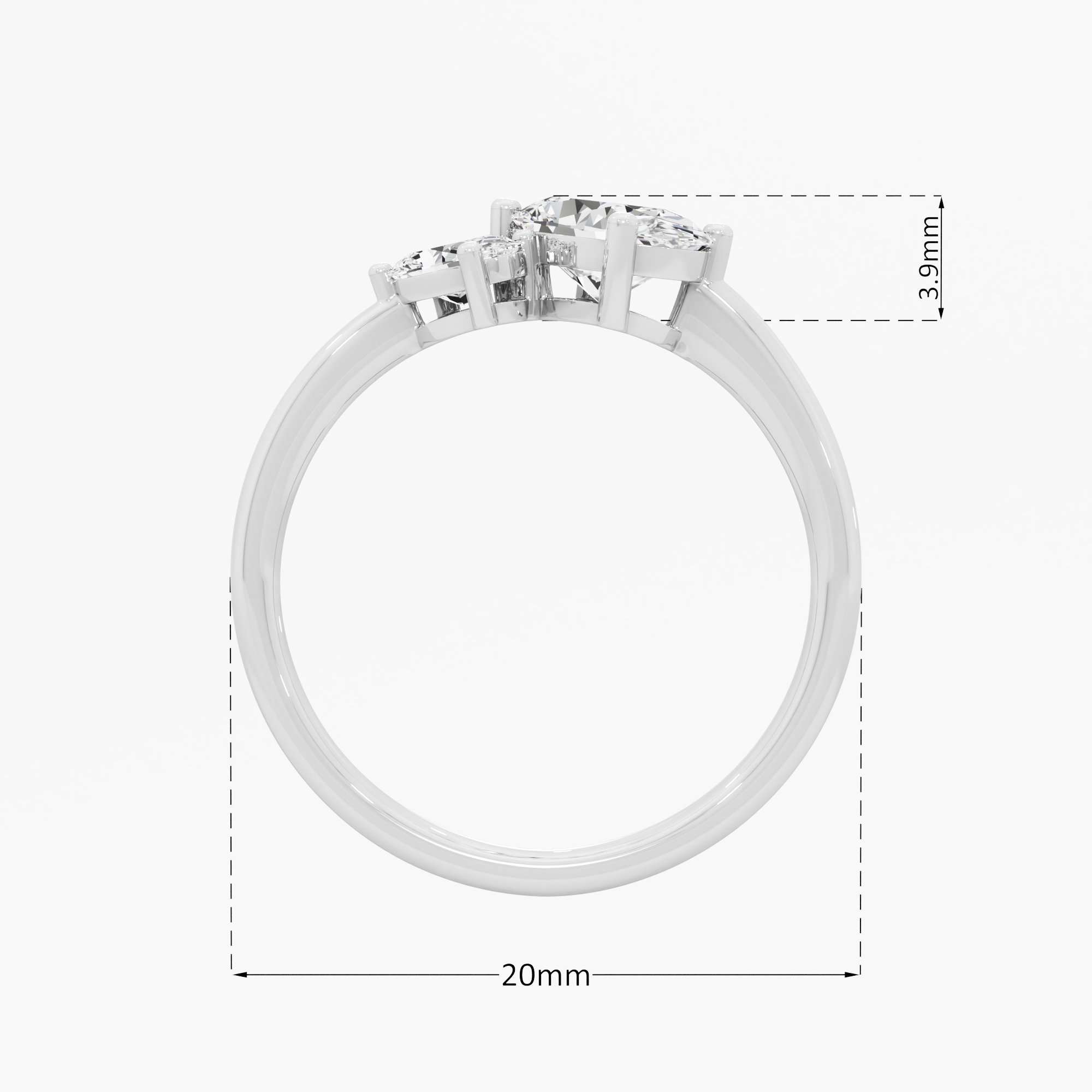 Luminous Oval Diamond Ring