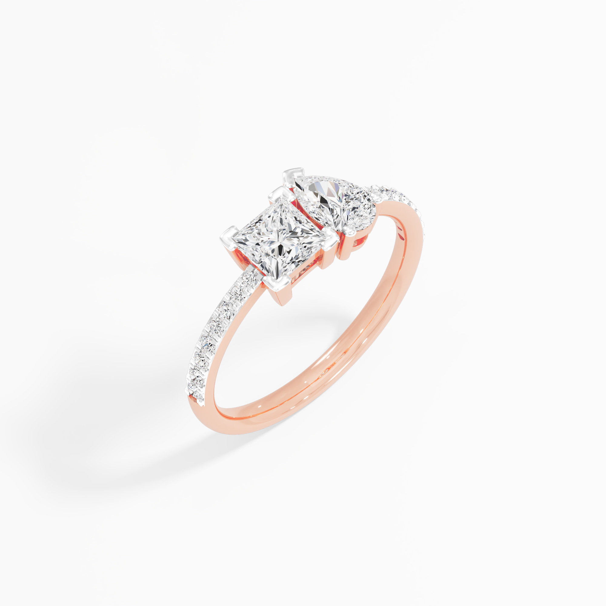 Serene Trio Diamond Ring