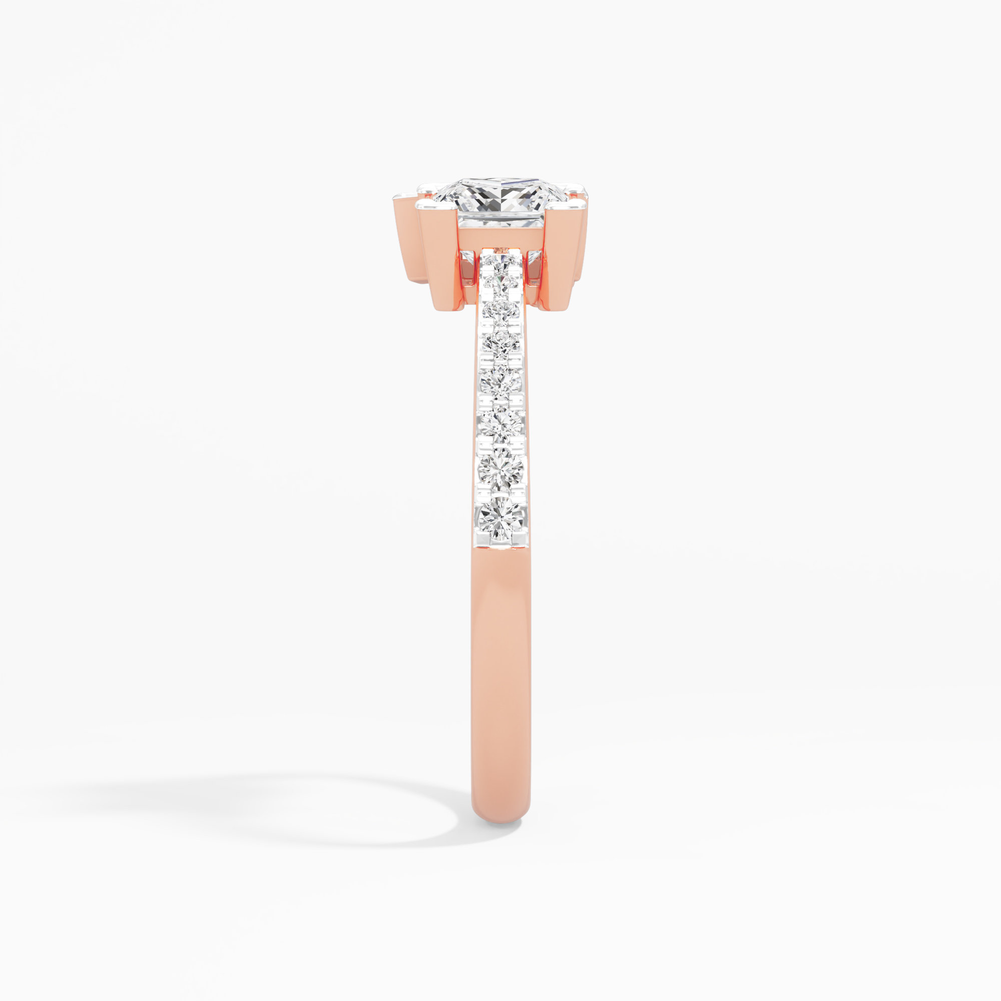 Serene Trio Diamond Ring