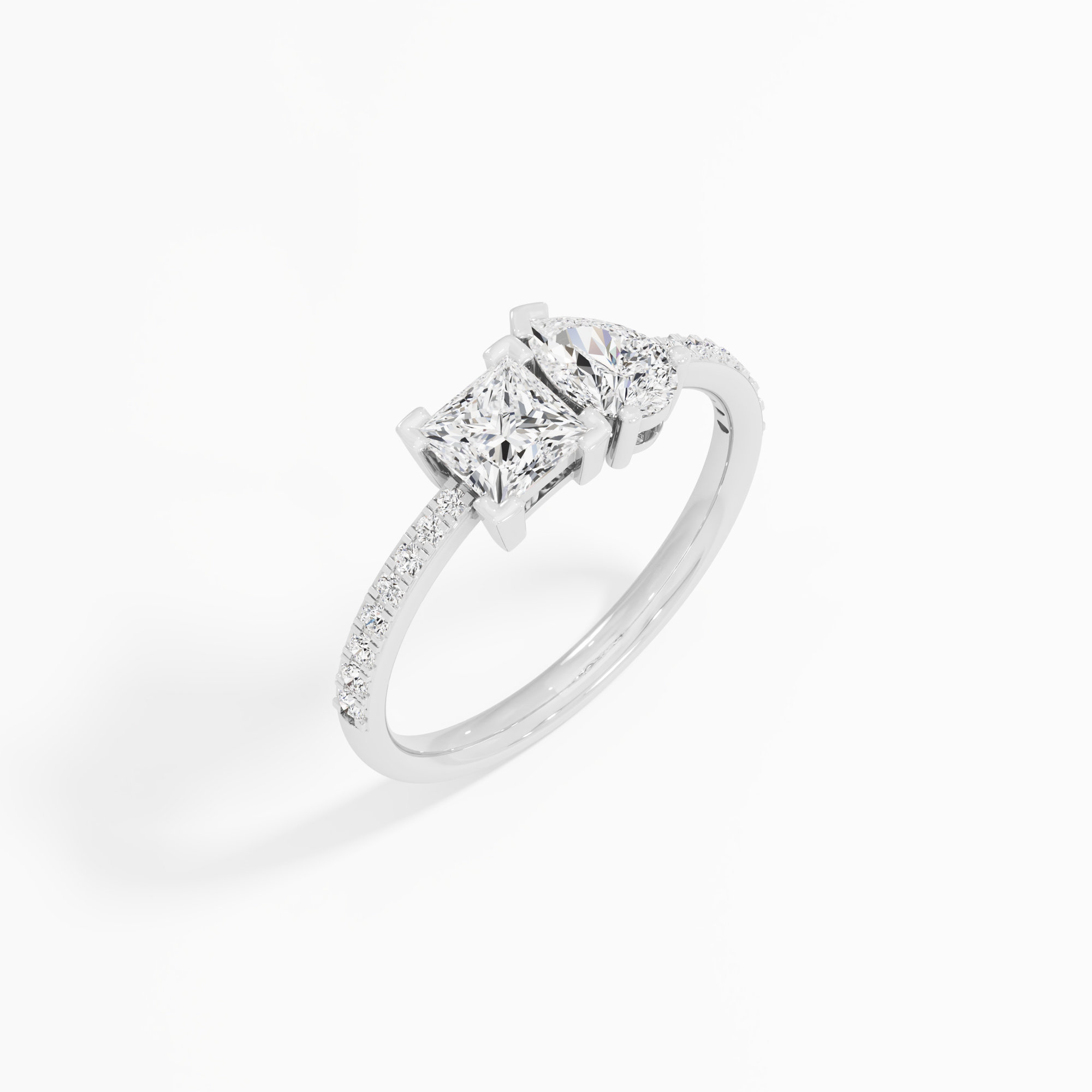 Serene Trio Diamond Ring