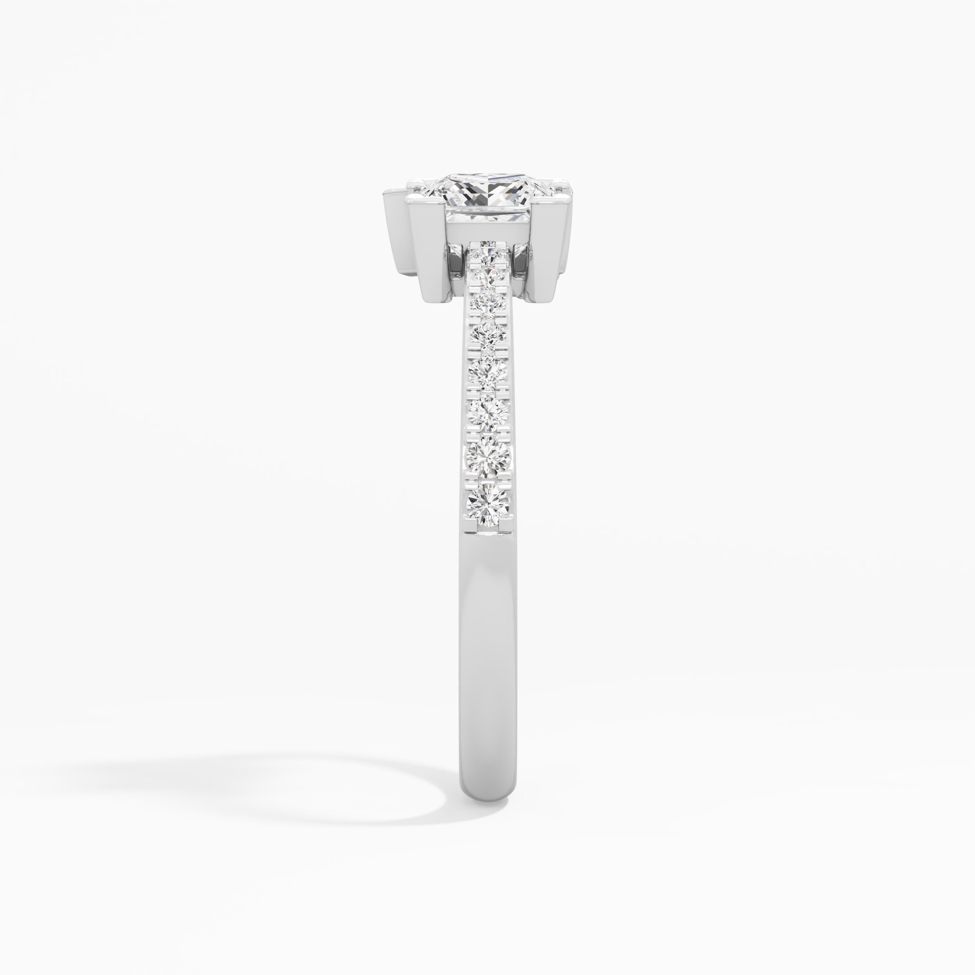 Serene Trio Diamond Ring