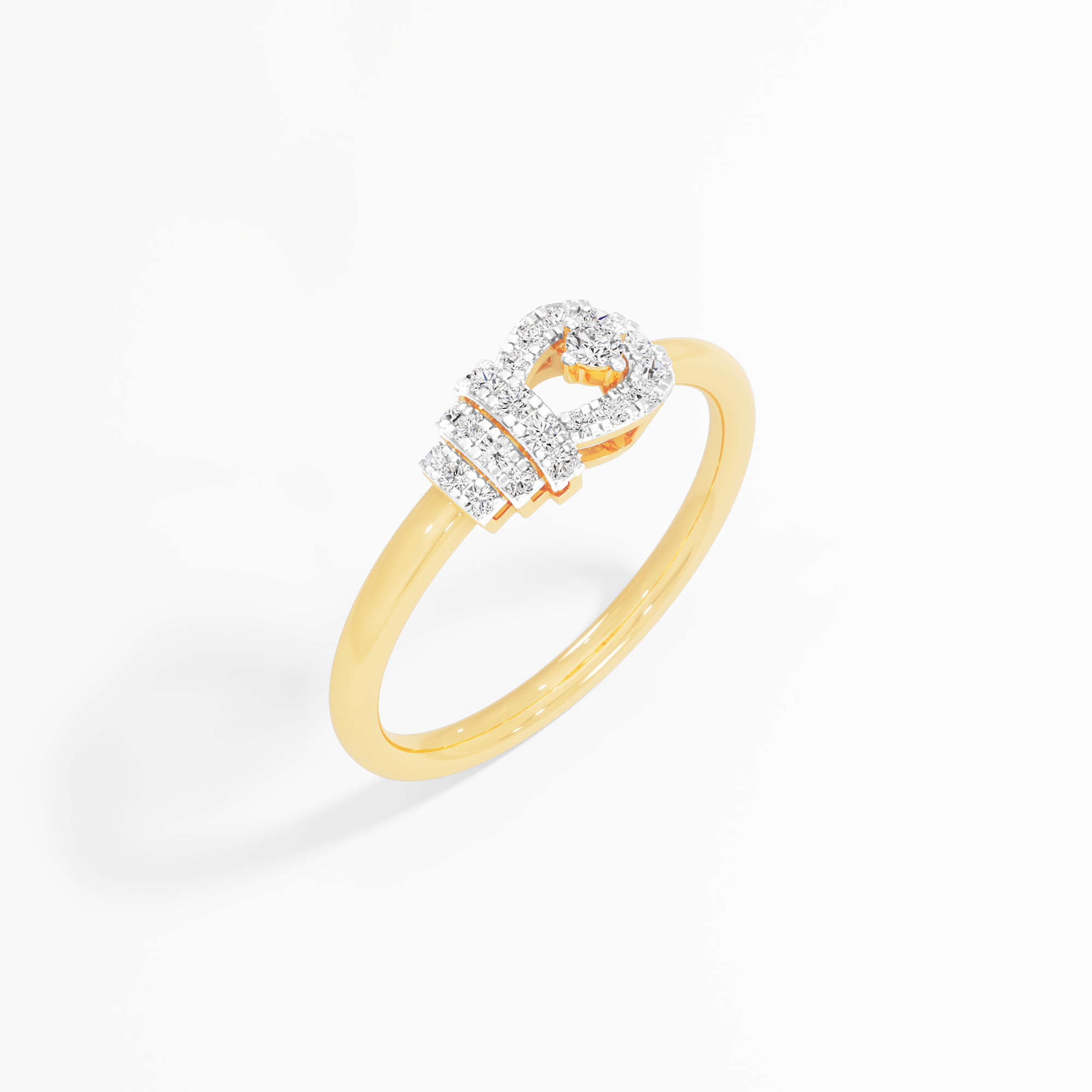 Entwined Glow Cocktail Ring in 9KT Yellow Gold (Diamond Quality: FG-VVS VS)