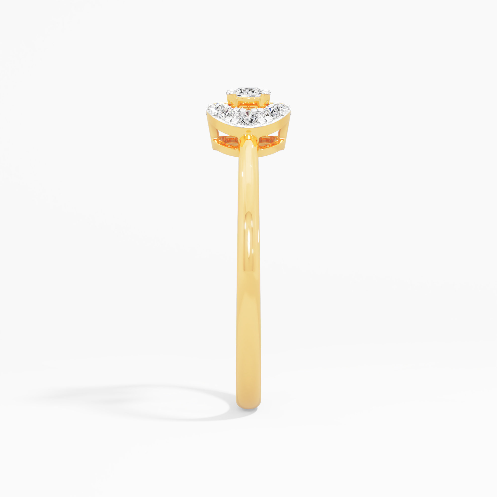 Luna Glow Diamond Ring in 9KT Yellow Gold (Diamond Quality: FG-VVS VS)