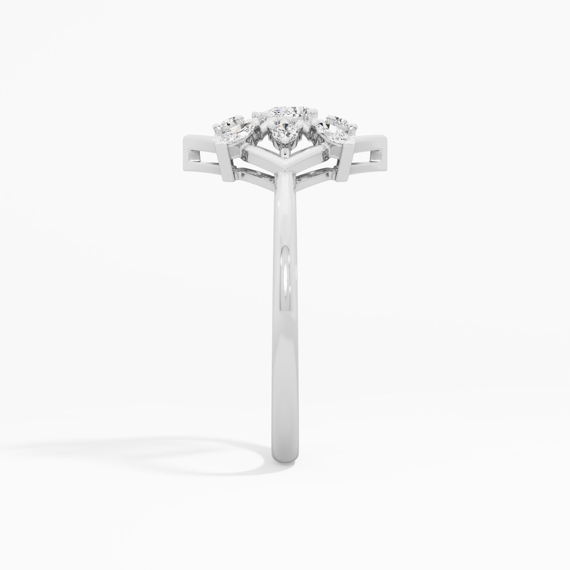 Nova Kite Diamond Ring in 9KT White Gold (Diamond Quality: FG-VVS VS)