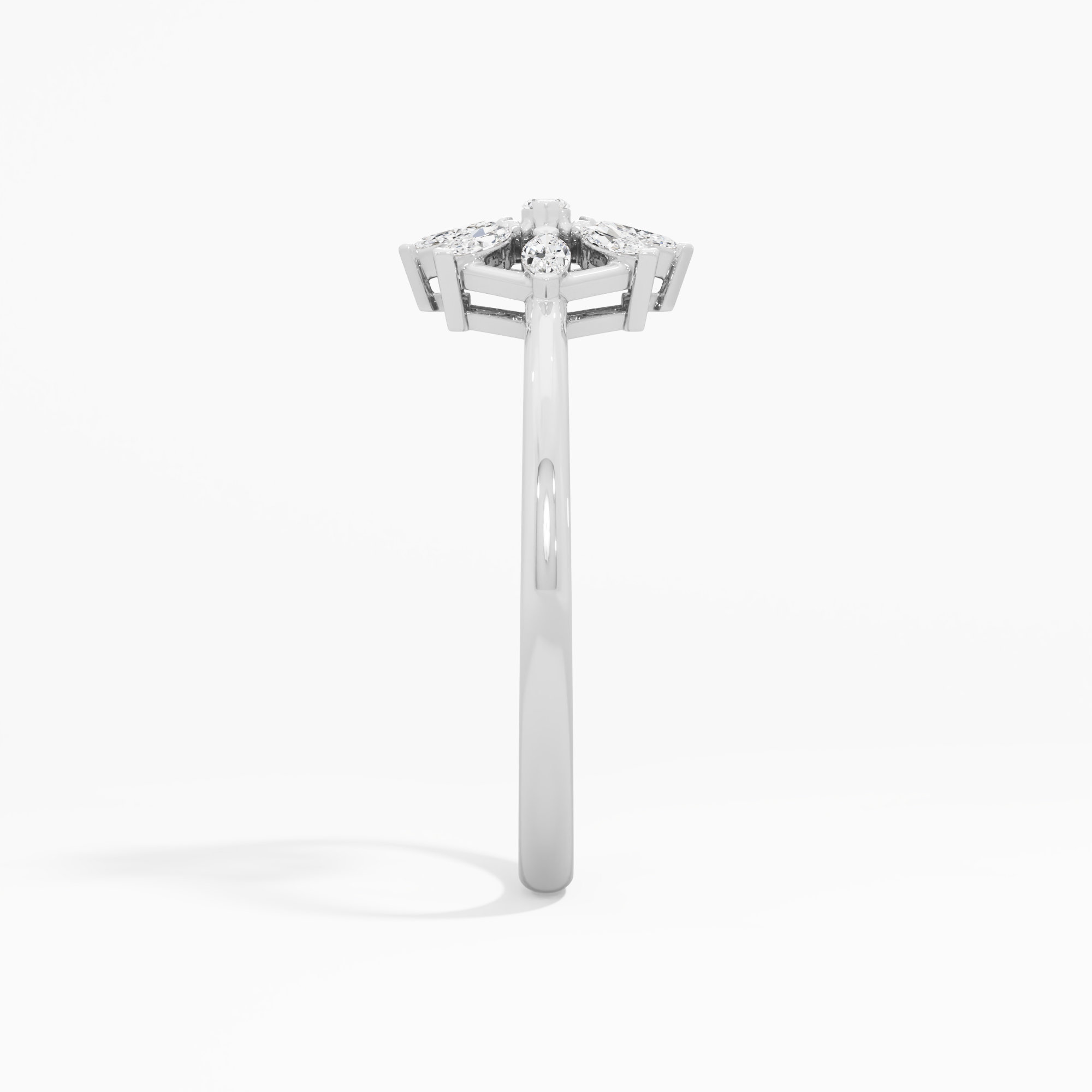 Azure Star Diamond Ring in 9KT White Gold (Diamond Quality: FG-VVS VS)