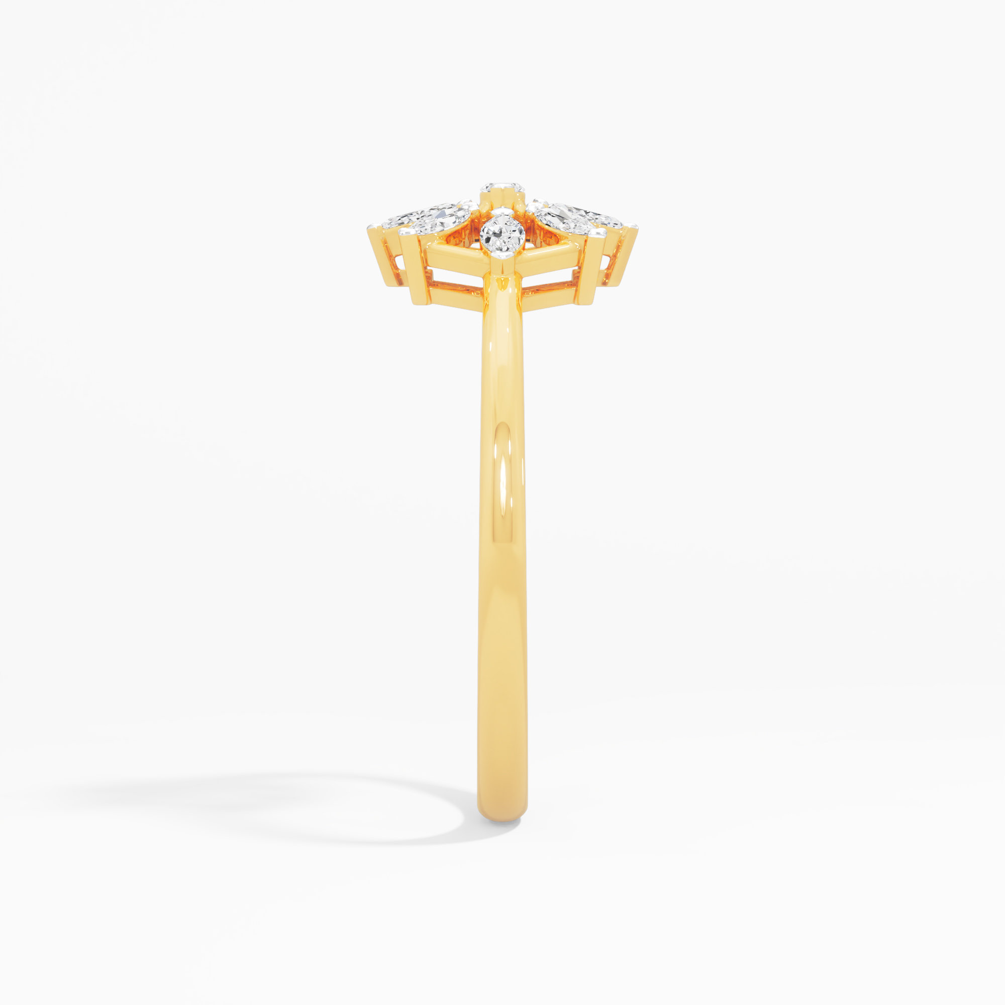 Azure Star Diamond Ring in 9KT Yellow Gold (Diamond Quality: FG-VVS VS)