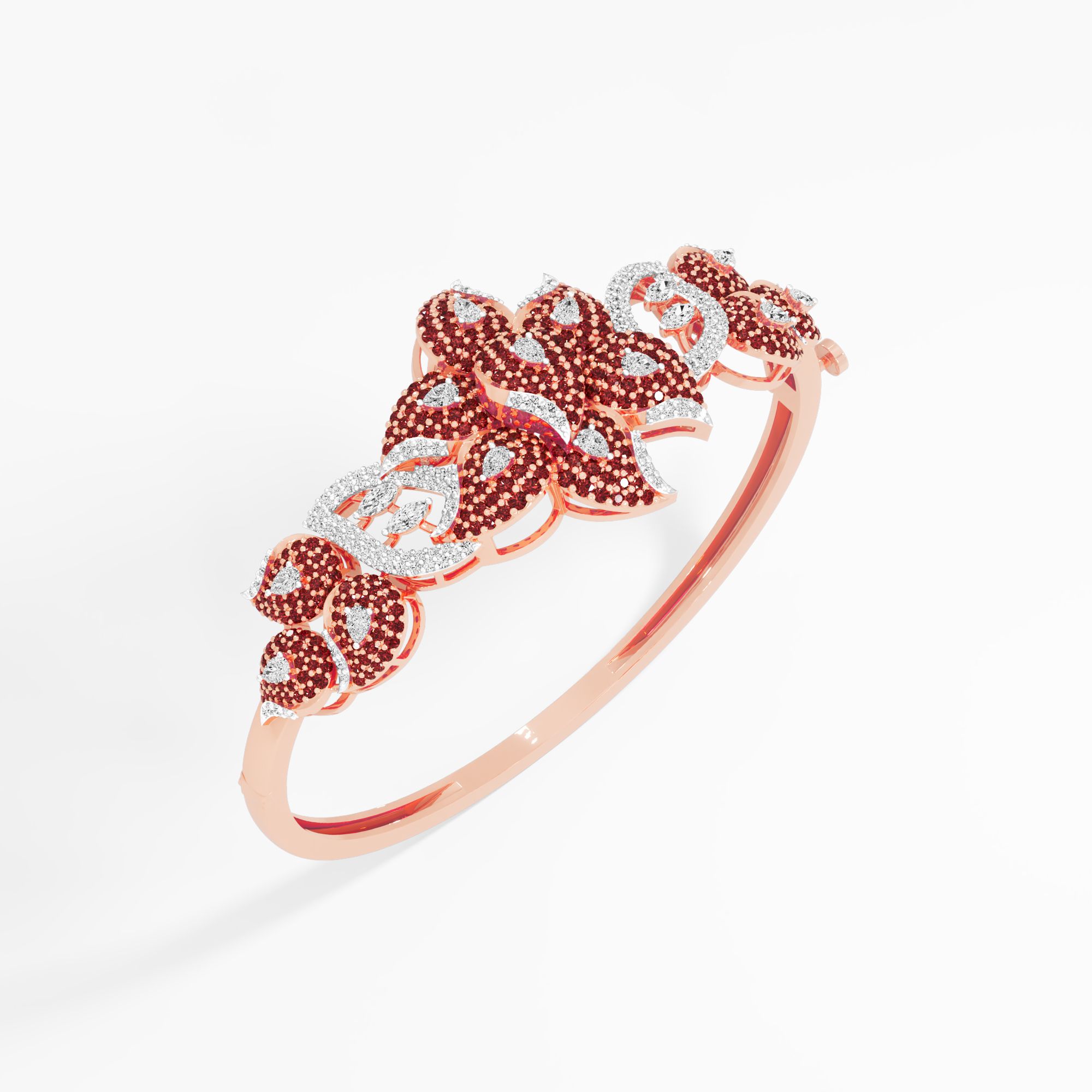 Scarlet Bloom Diamond Bracelet