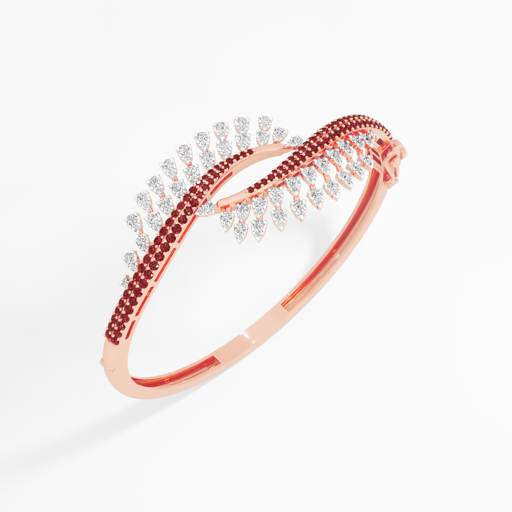 Crimson Crossover Diamond Bracelet