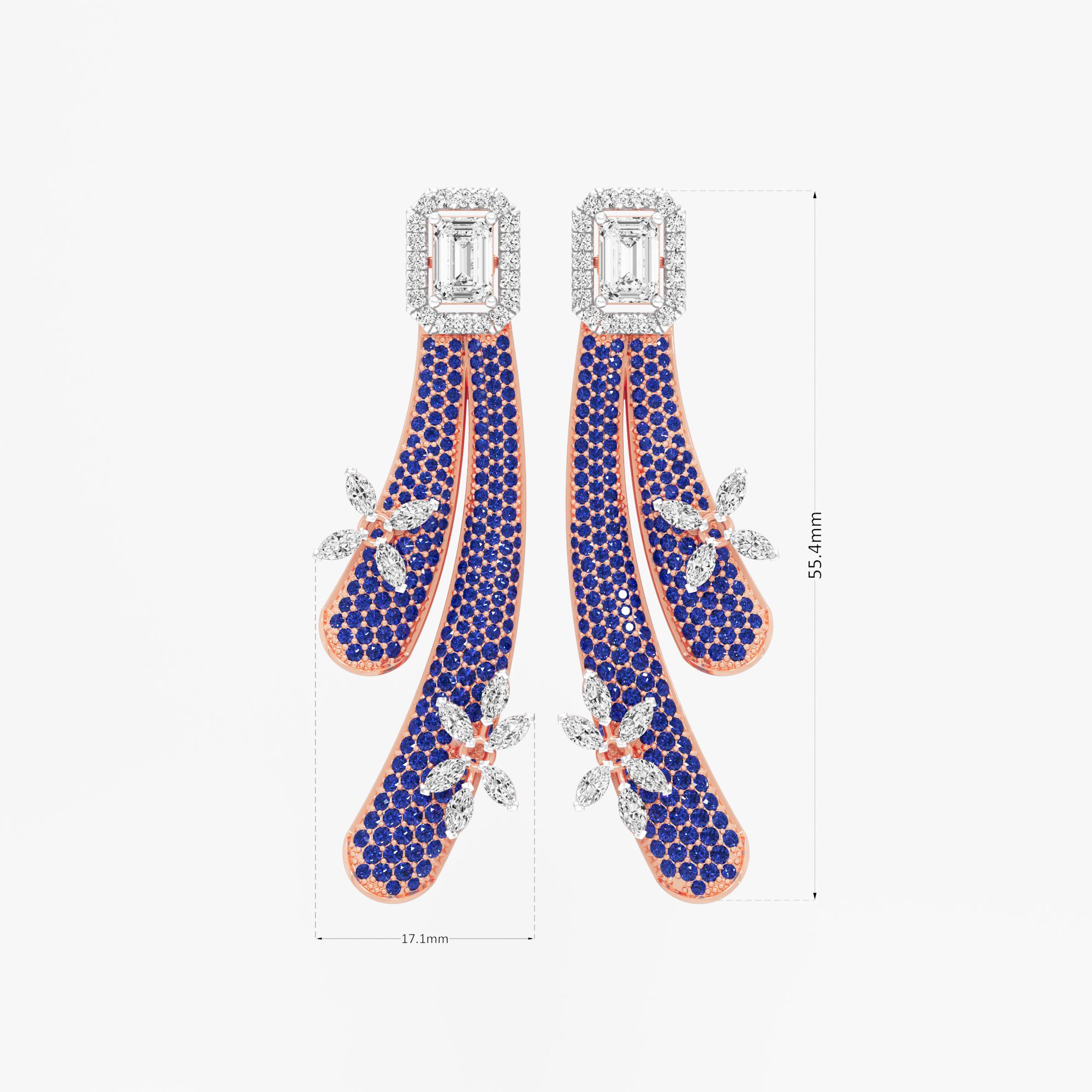 Twilight Floret Dangle Earrings