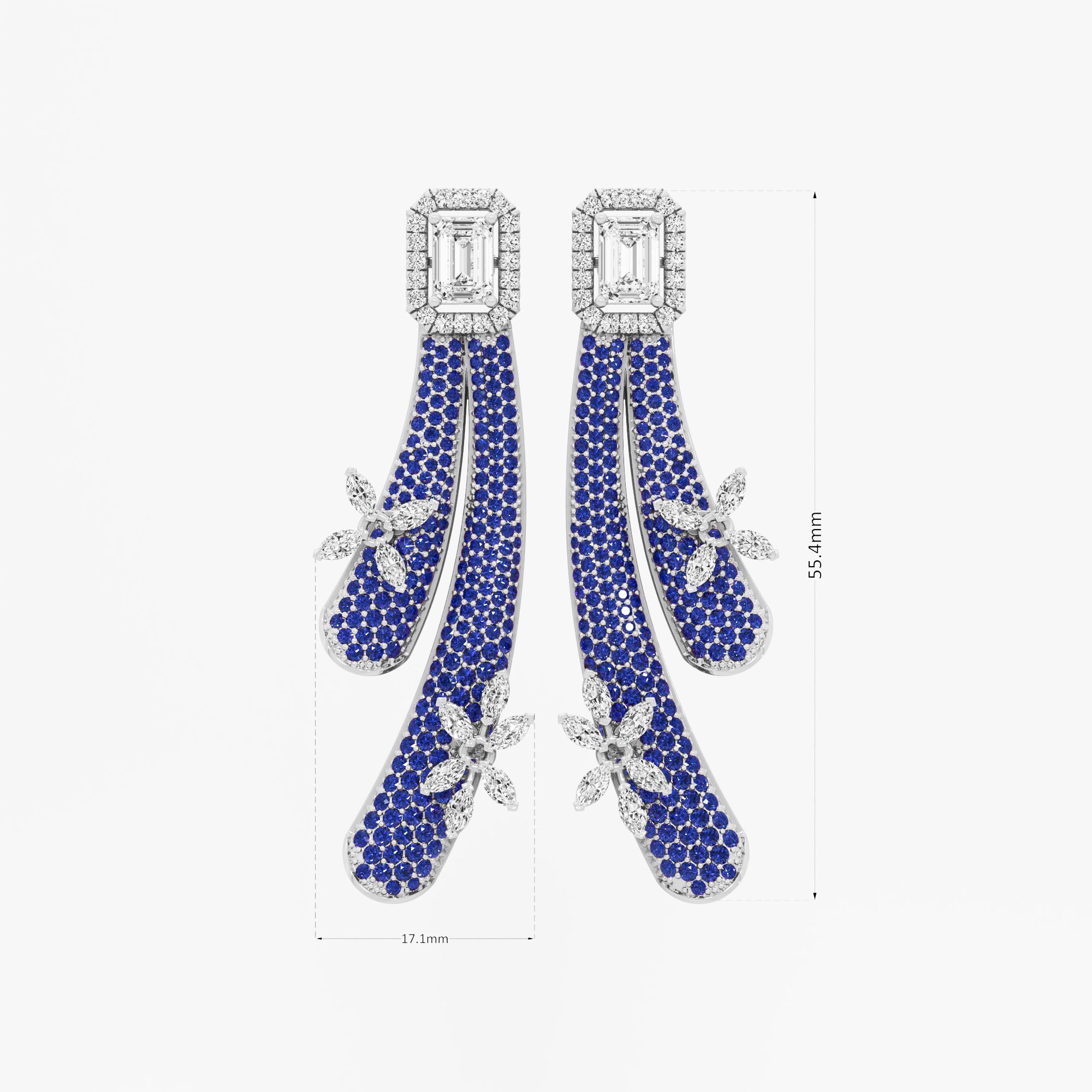 Twilight Floret Dangle Earrings
