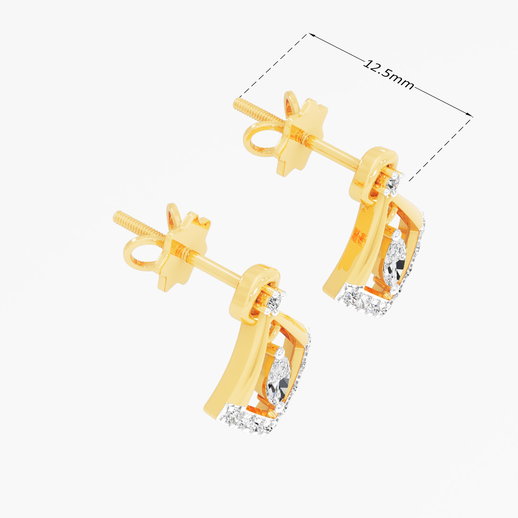 Radiant Kite Stud Earrings