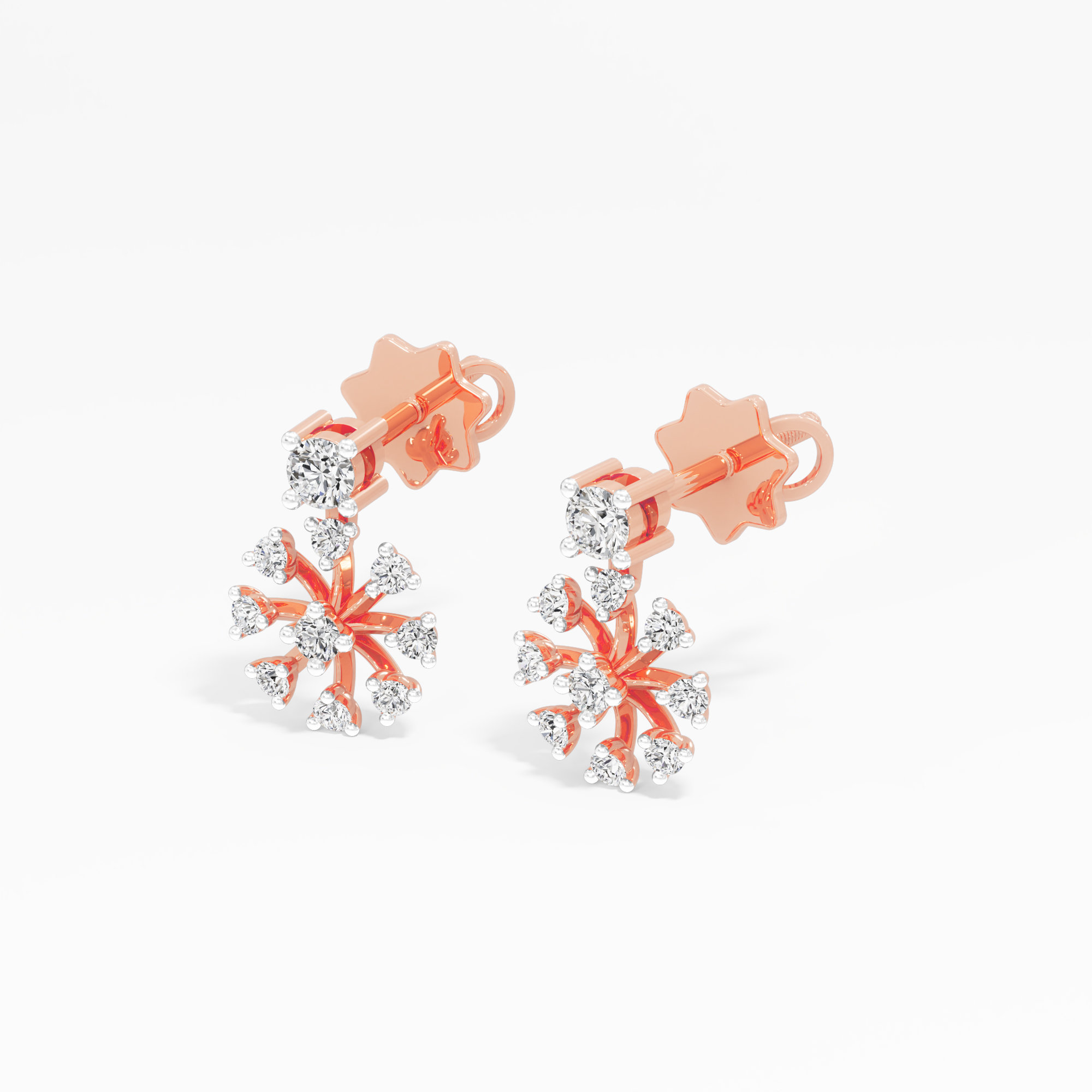 Star Bloom Stud Earrings
