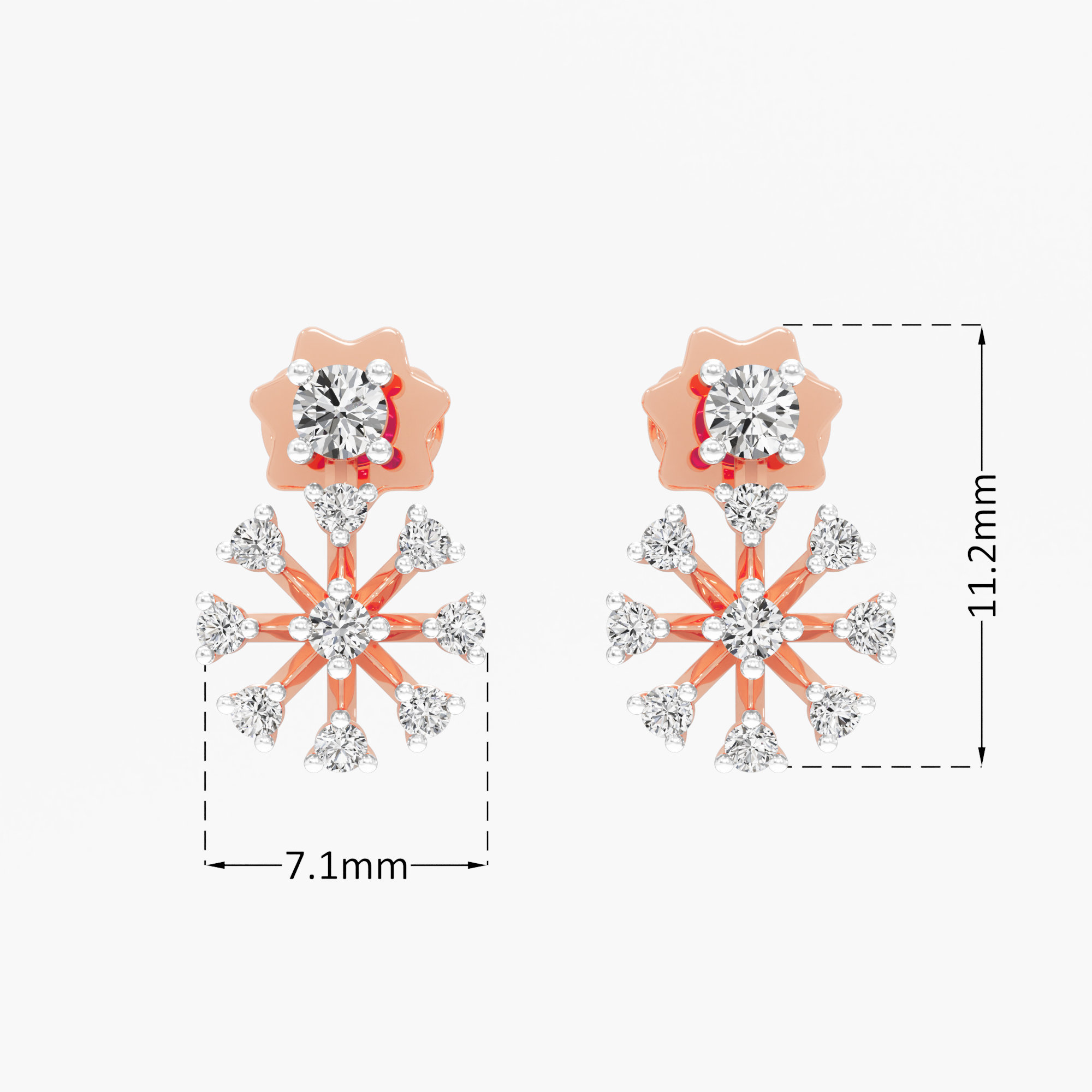 Star Bloom Stud Earrings