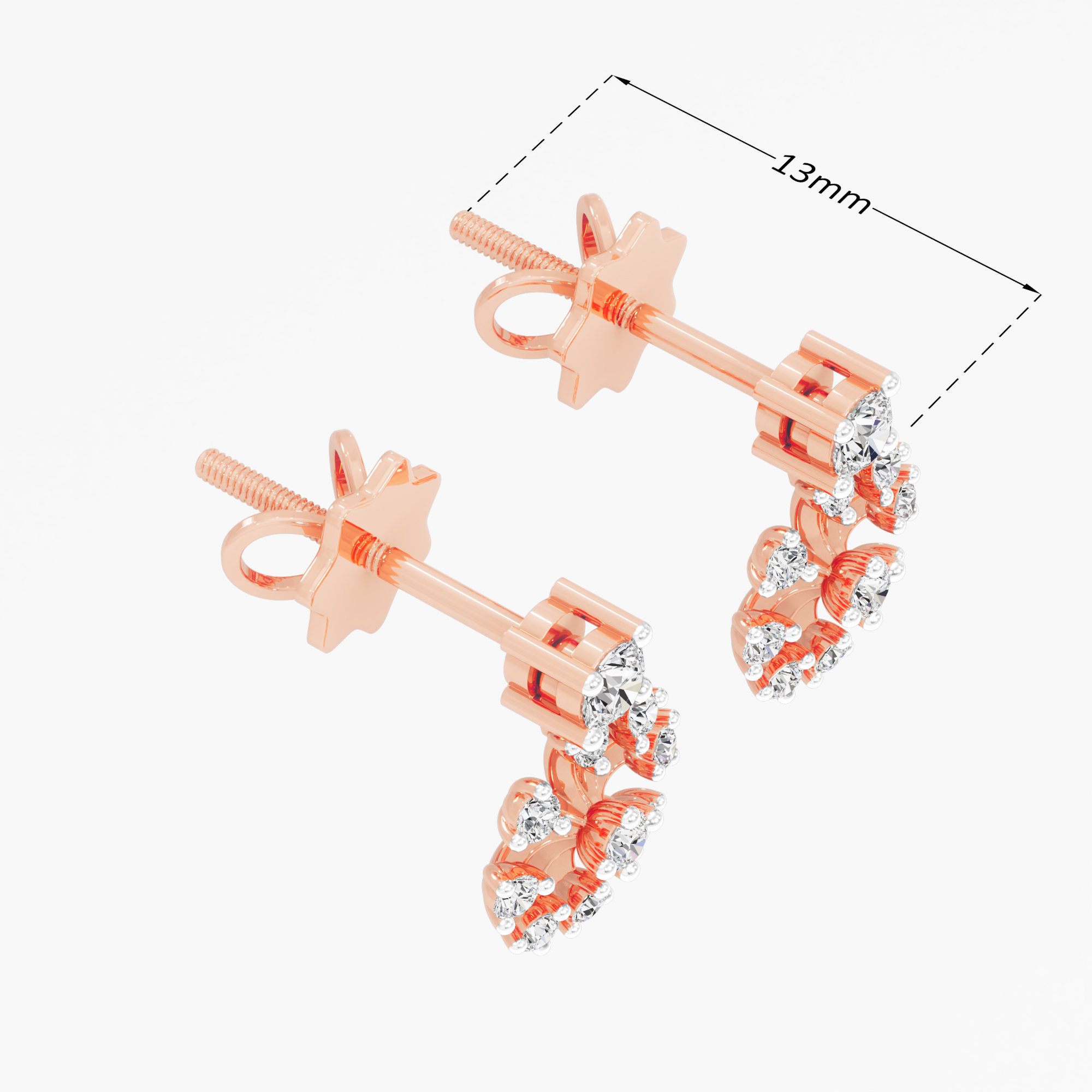 Star Bloom Stud Earrings