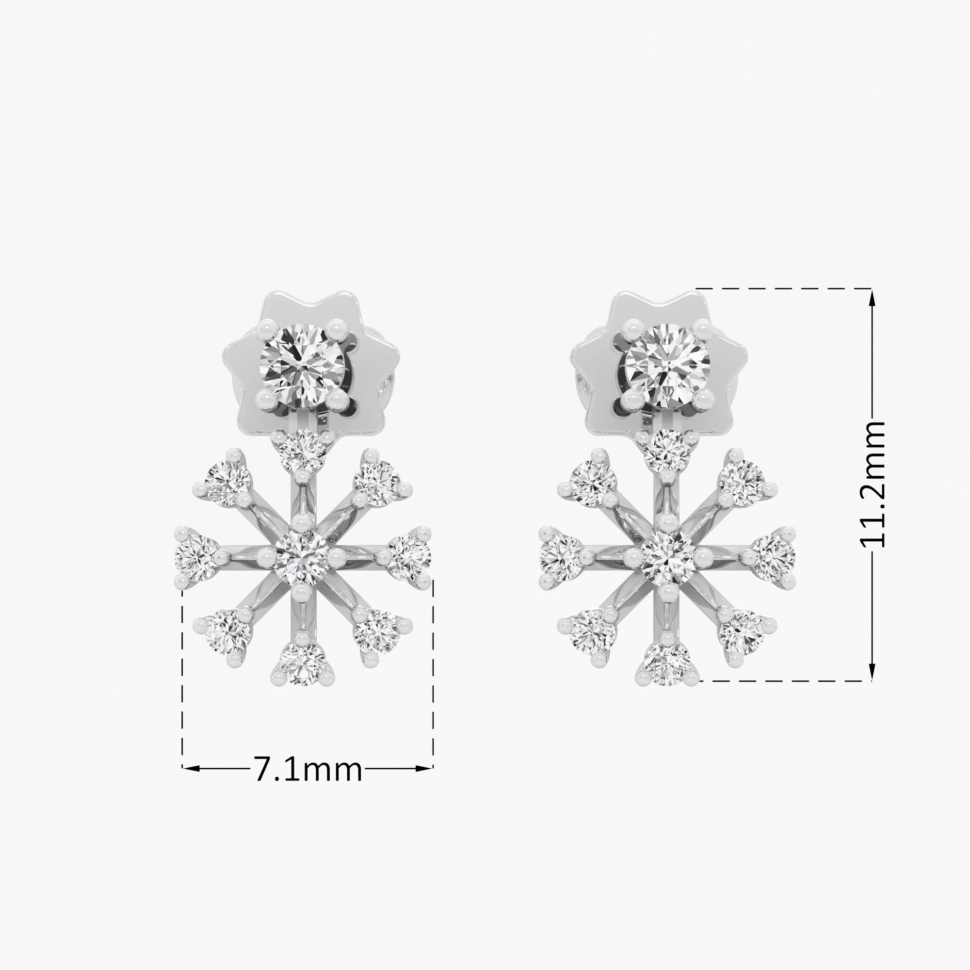Star Bloom Stud Earrings