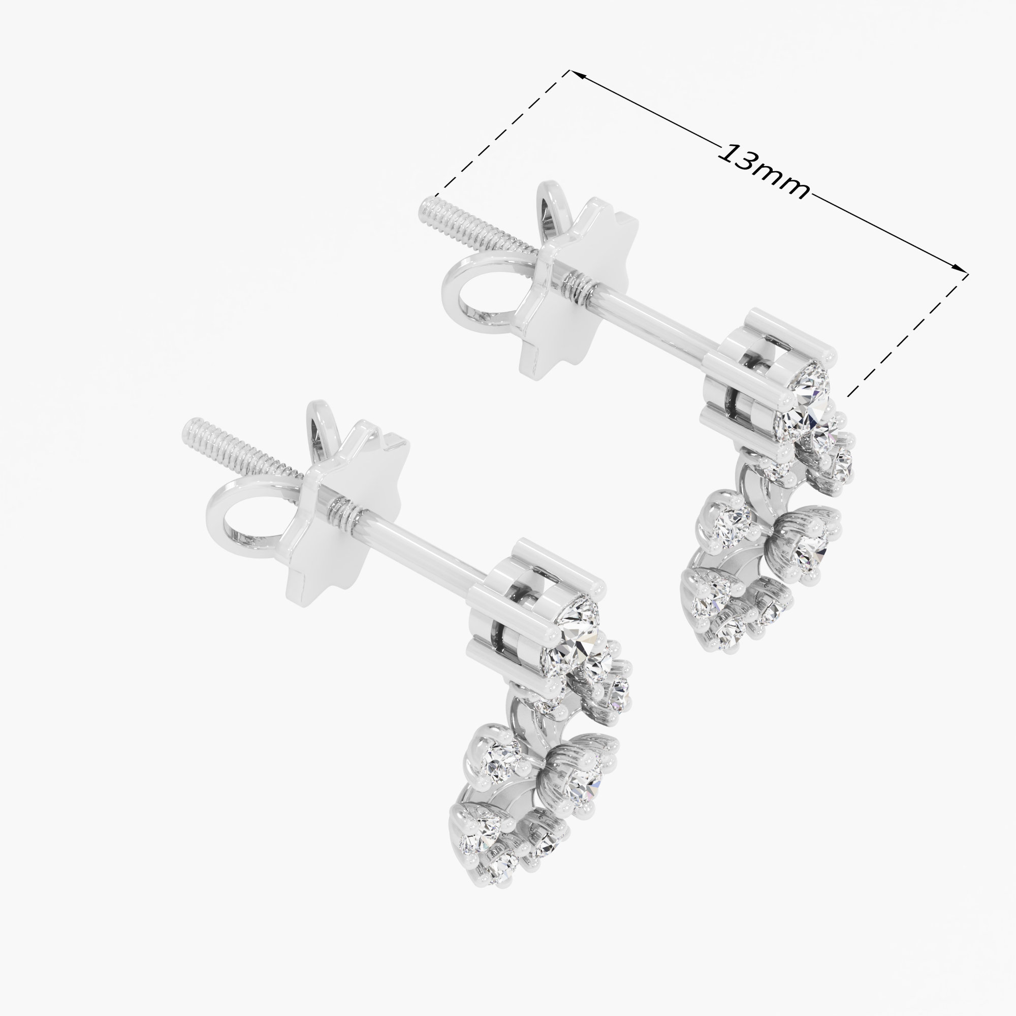 Star Bloom Stud Earrings