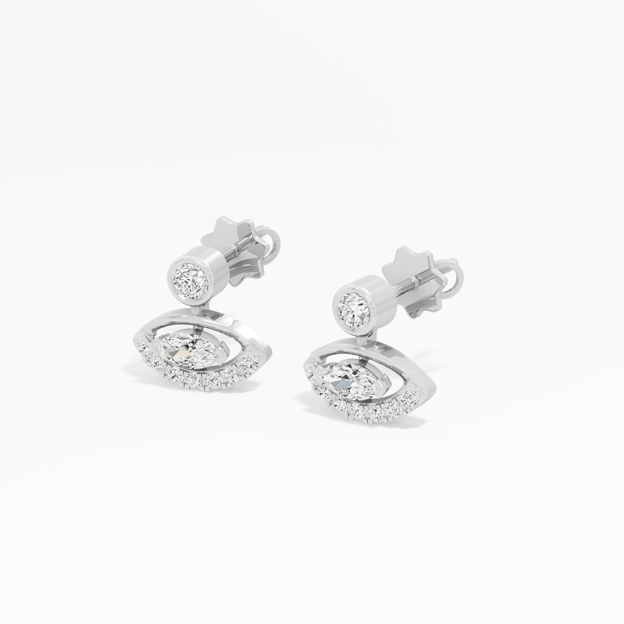Celestial Gaze Stud Earrings