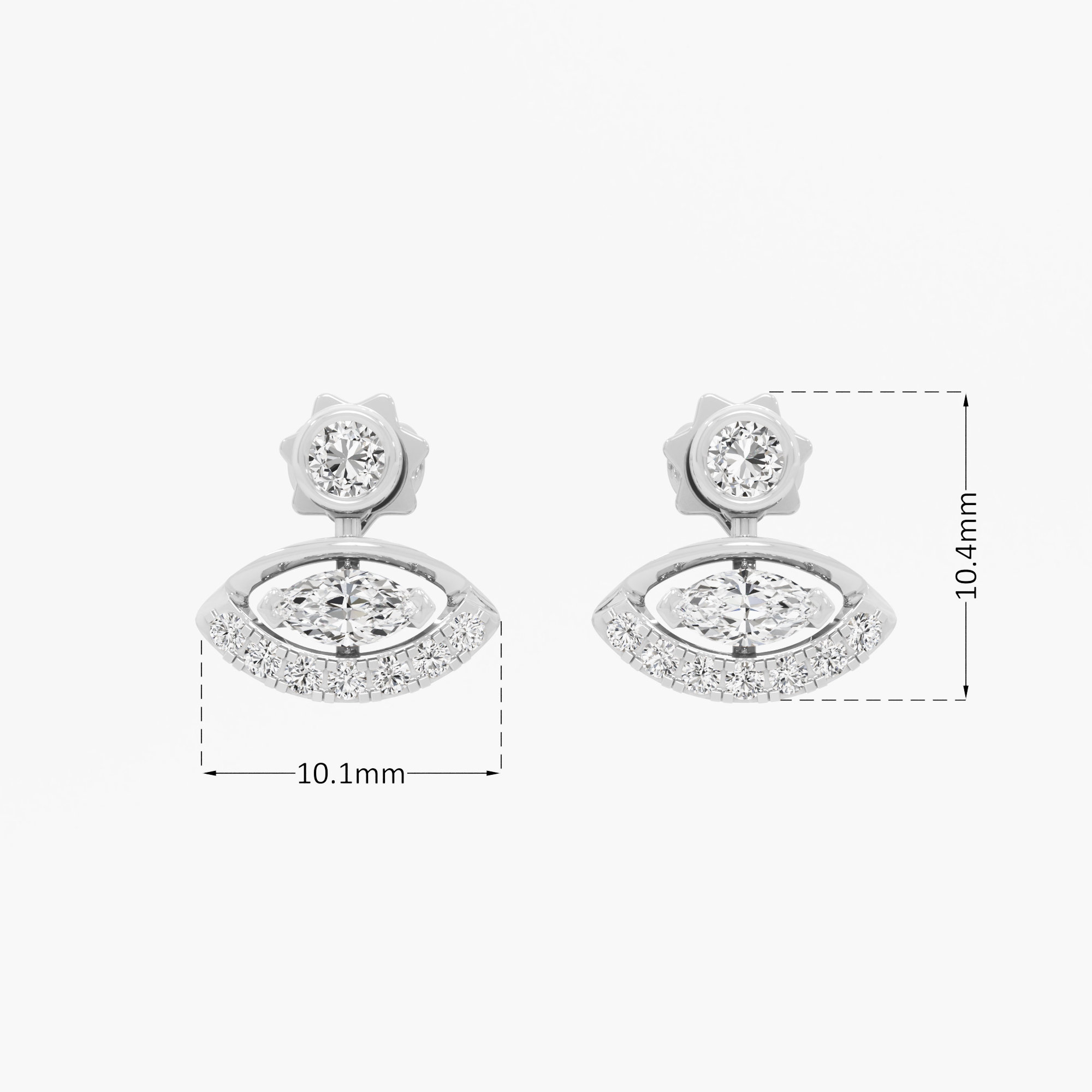 Celestial Gaze Stud Earrings
