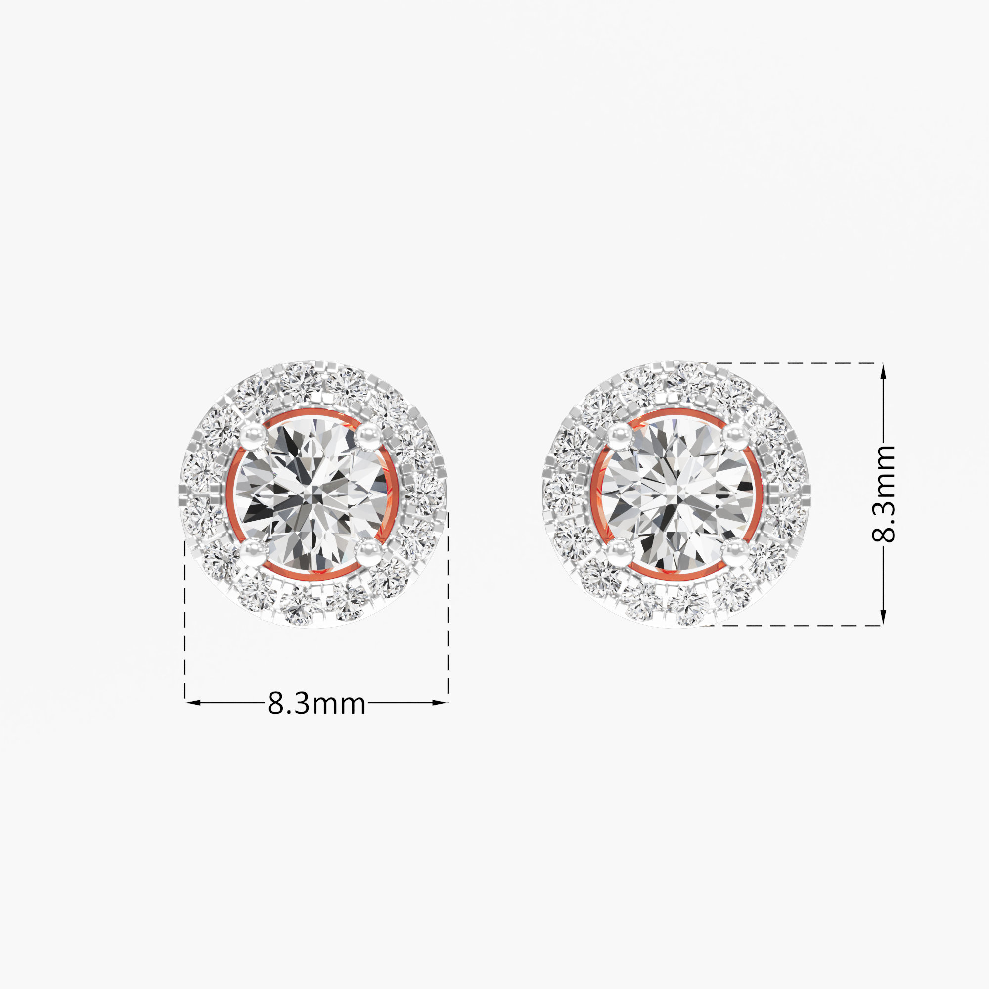 Aura Glow Stud Earrings