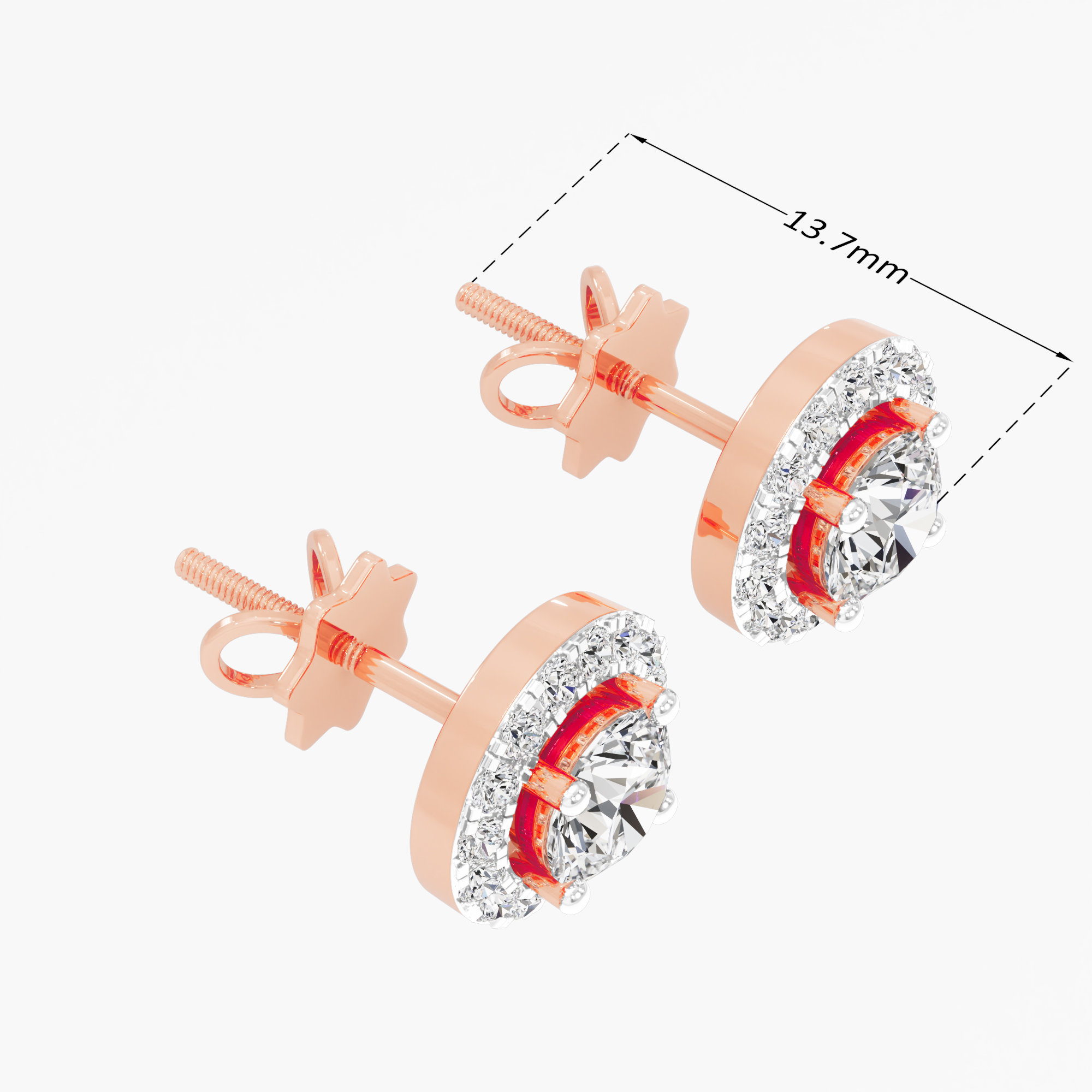 Aura Glow Stud Earrings