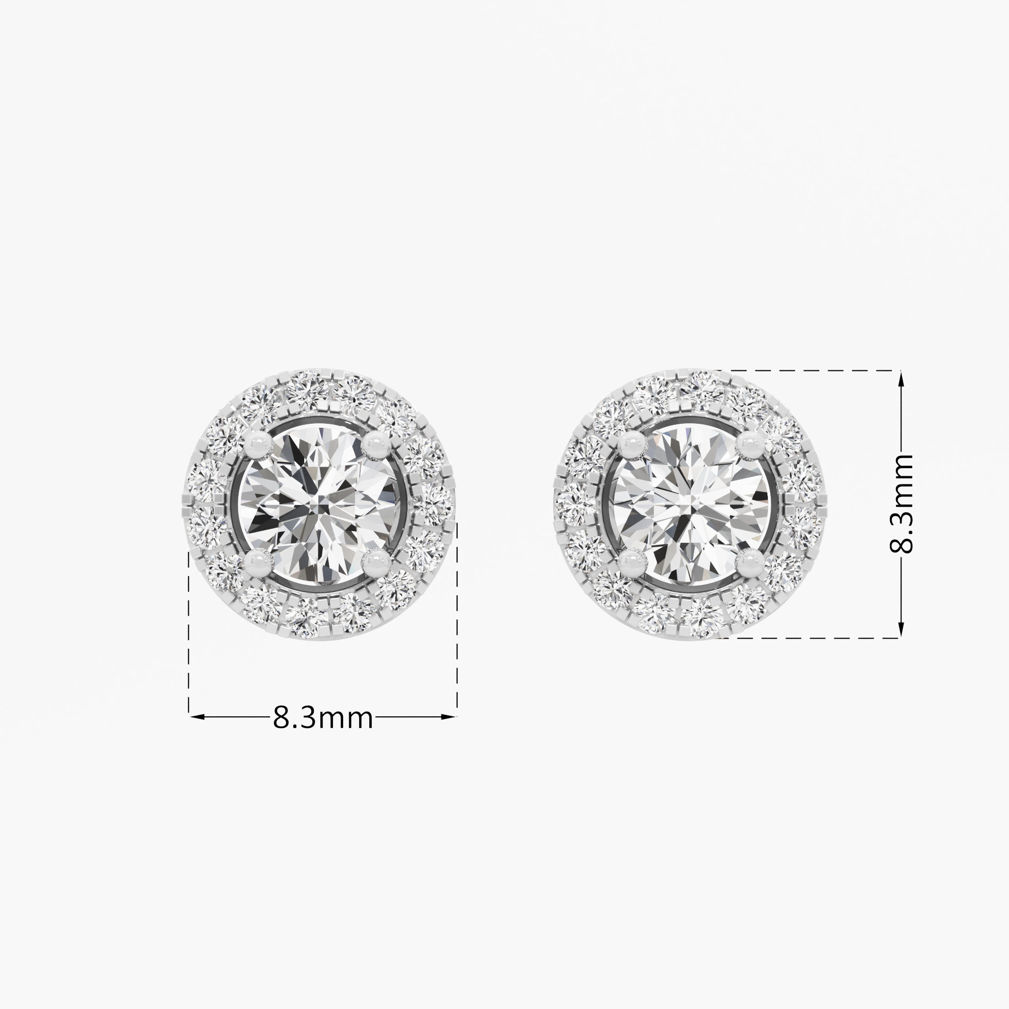 Aura Glow Stud Earrings