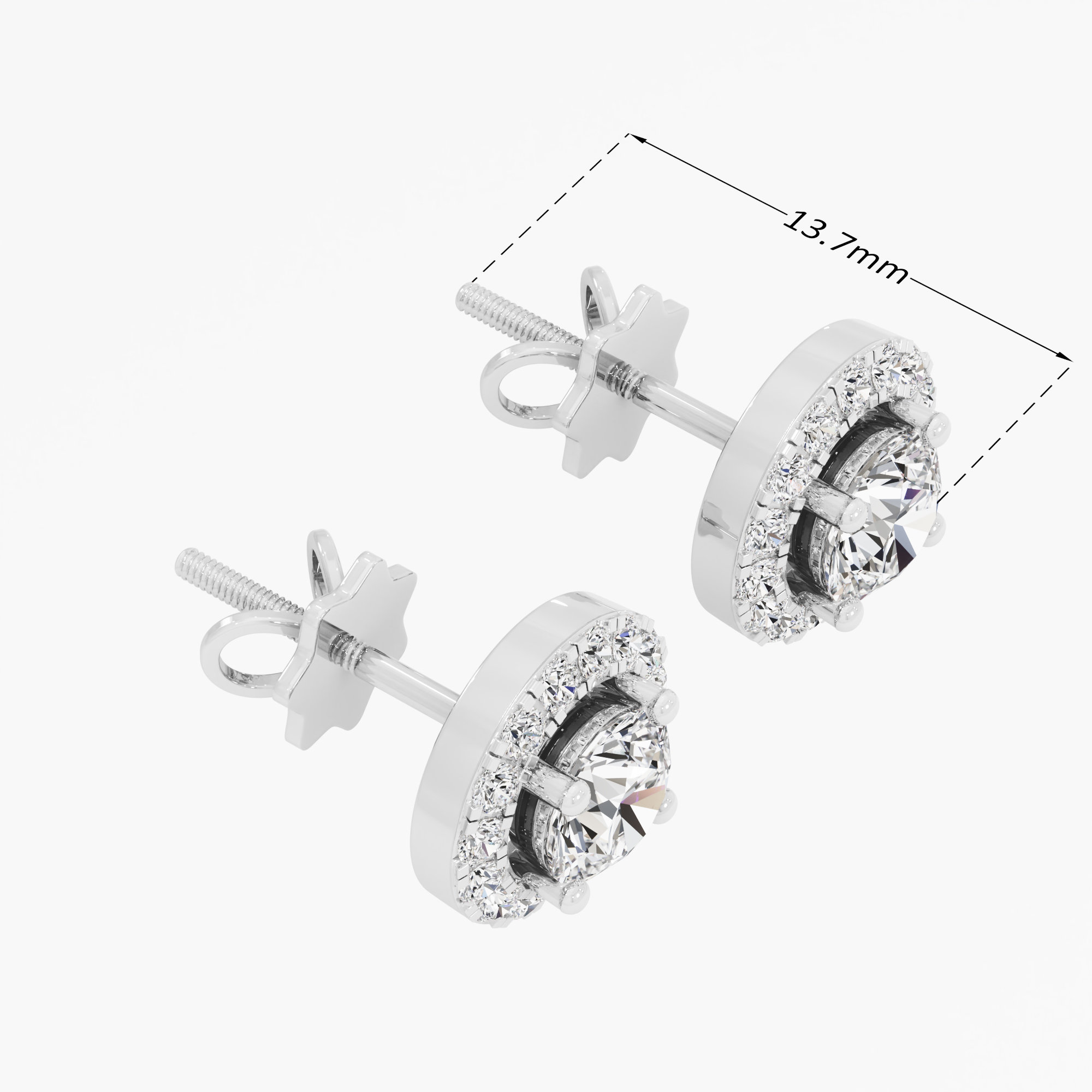 Aura Glow Stud Earrings