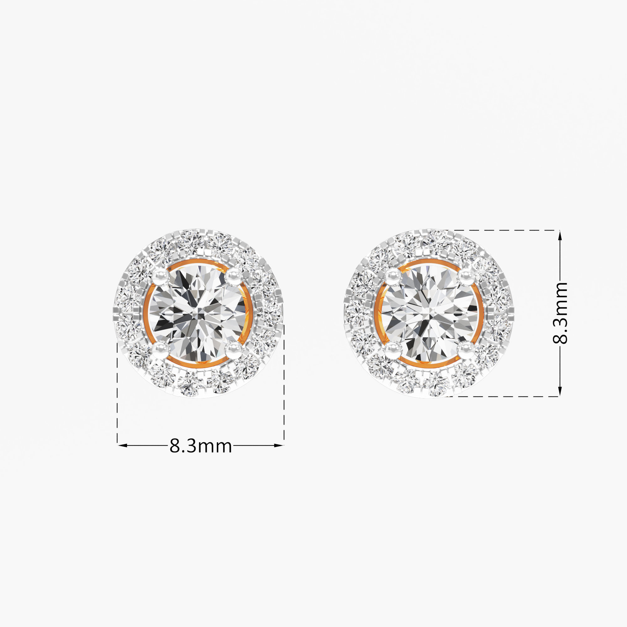 Aura Glow Stud Earrings