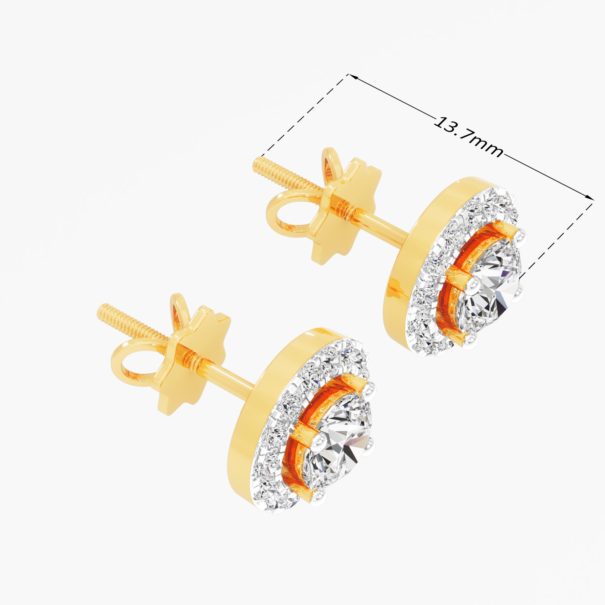 Aura Glow Stud Earrings