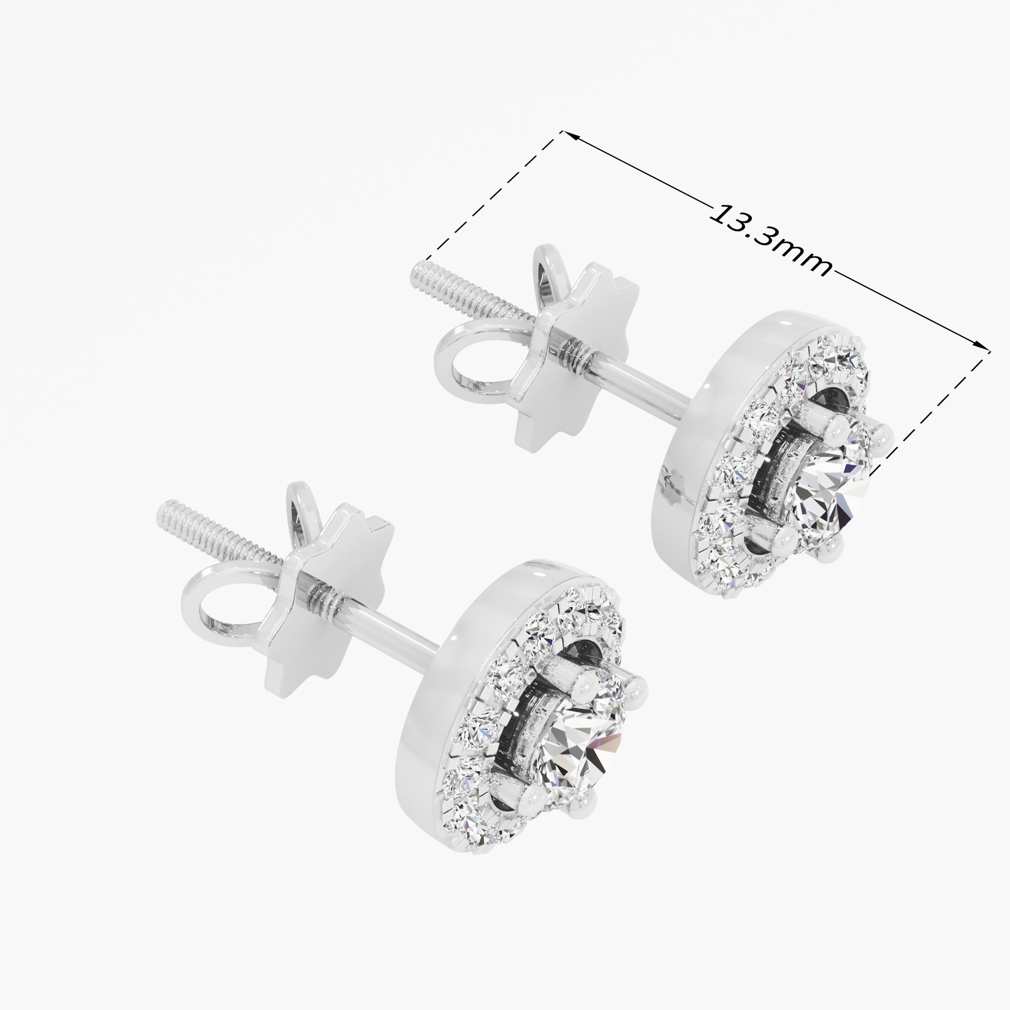 Celestial Sparkle Stud Earrings
