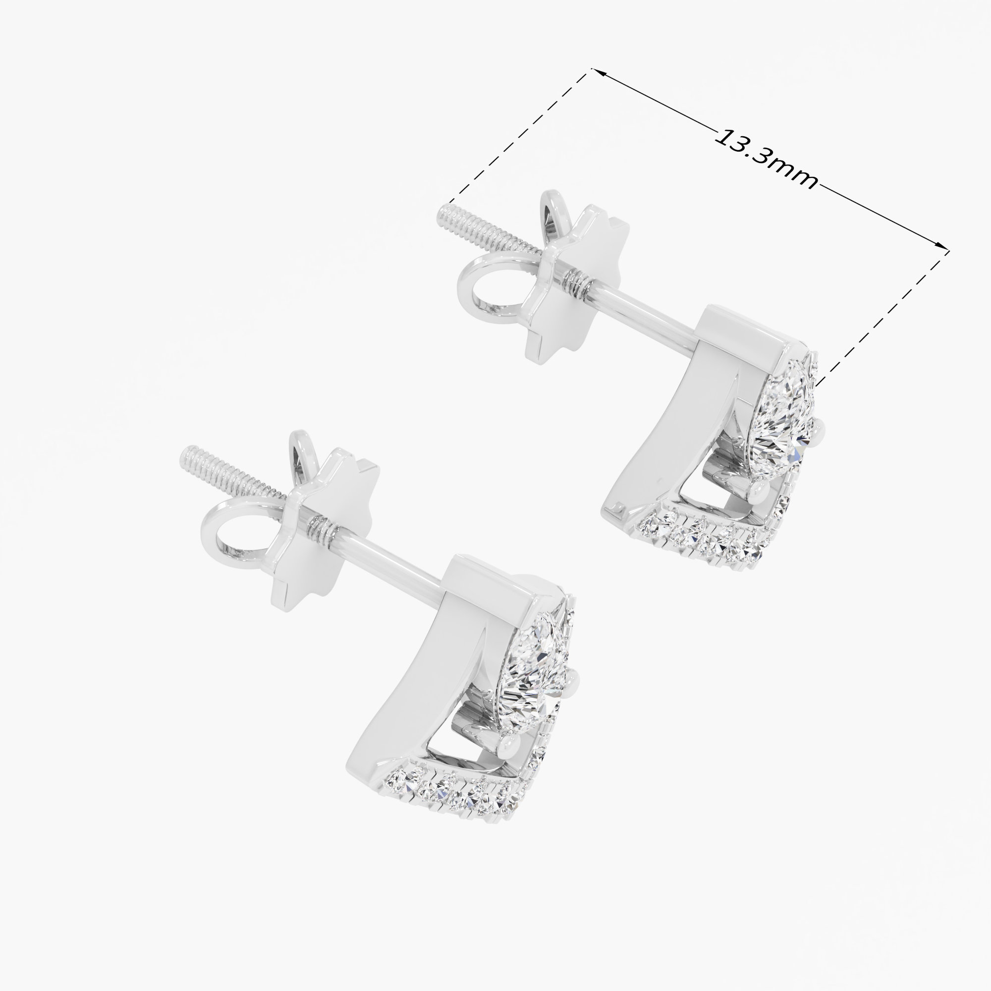 Apex Radiance Stud Earring