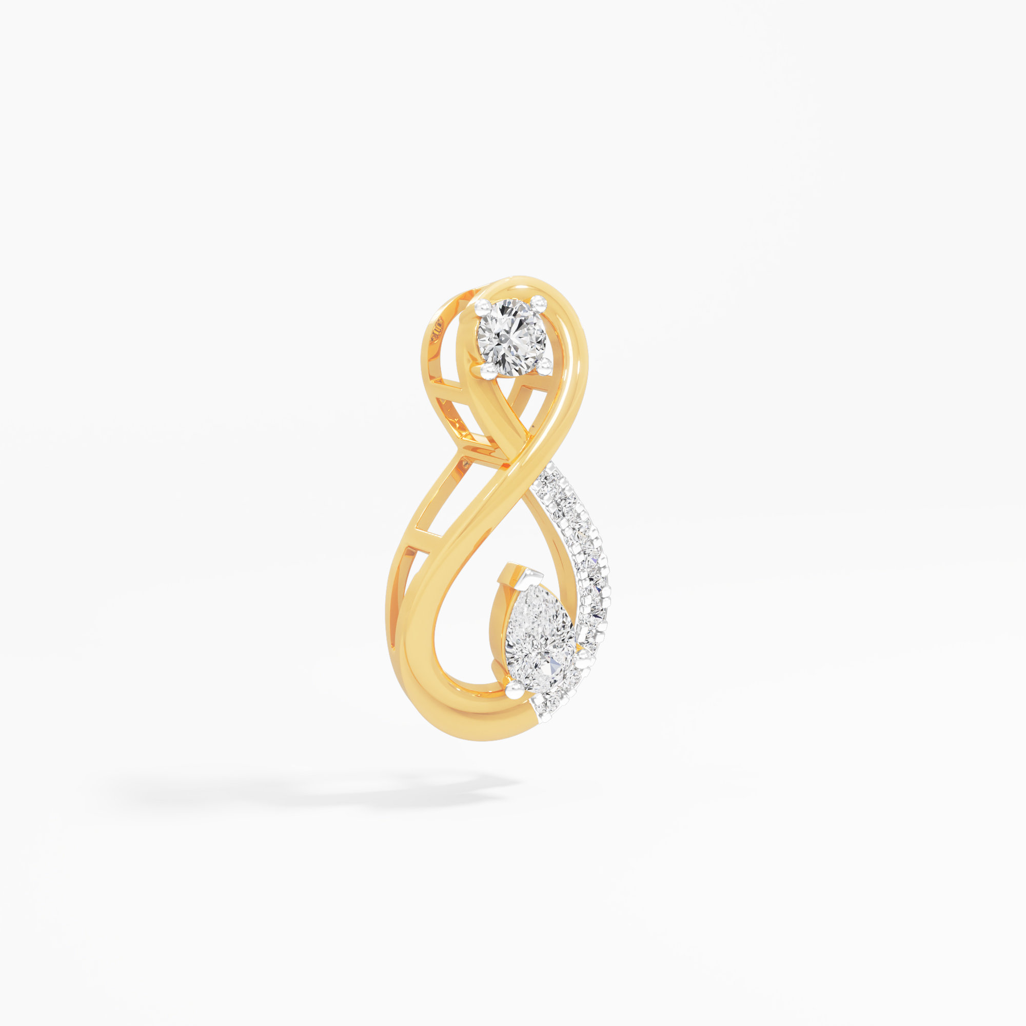 Eternal Radiance Diamond Pendant in 9KT Yellow Gold (Diamond Quality: EF-VVS)