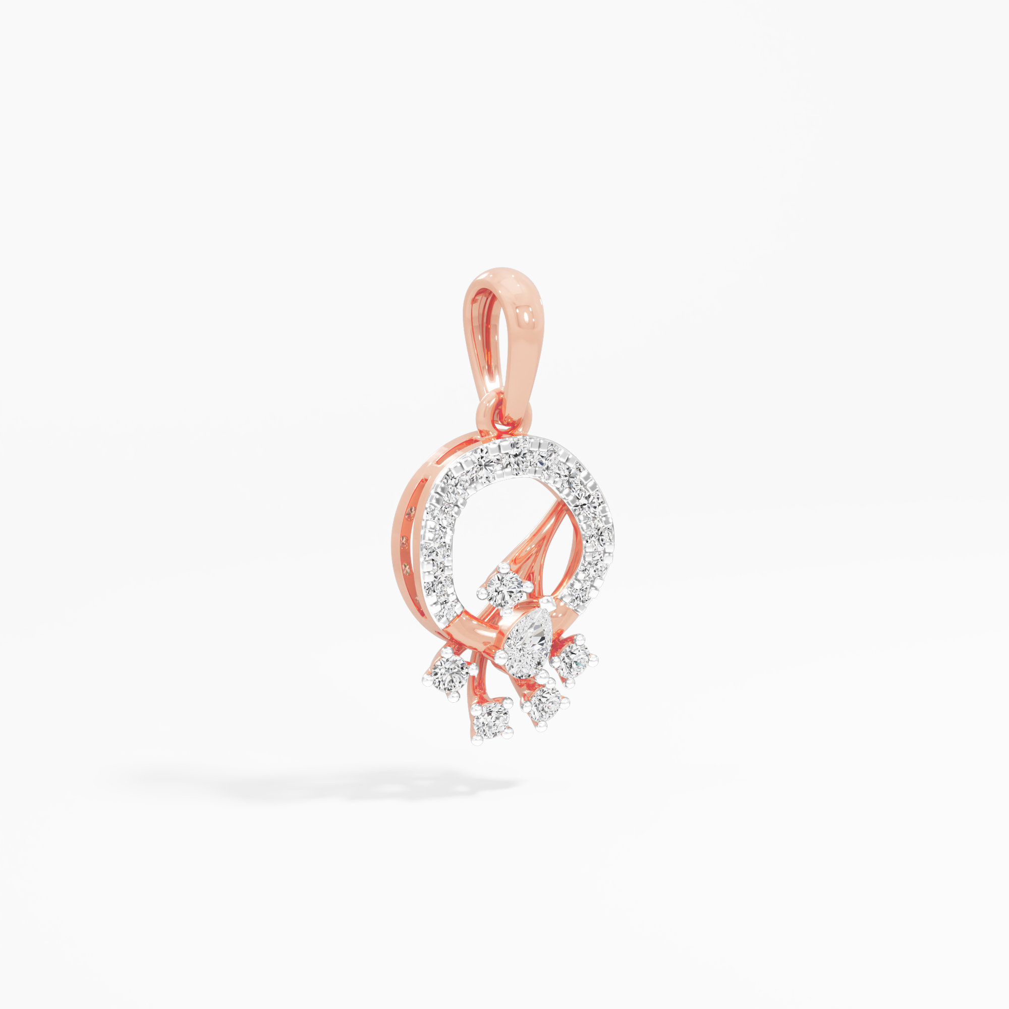 Starlight Wreath Halos Pendants | Chain Available Separately in 9KT Rose Gold (Diamond Quality: FG-VVS VS)