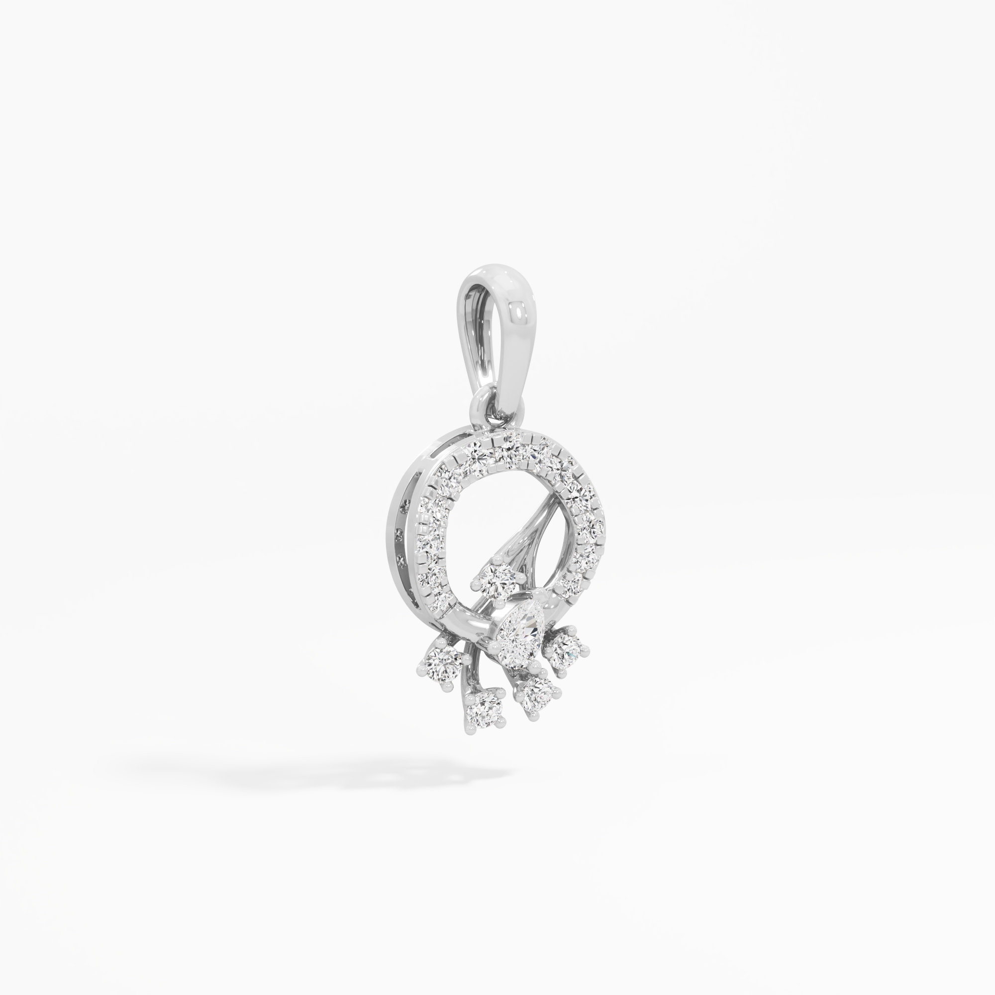 Starlight Wreath Halos Pendants | Individual Pendant in 9KT White Gold (Diamond Quality: FG-VVS VS)