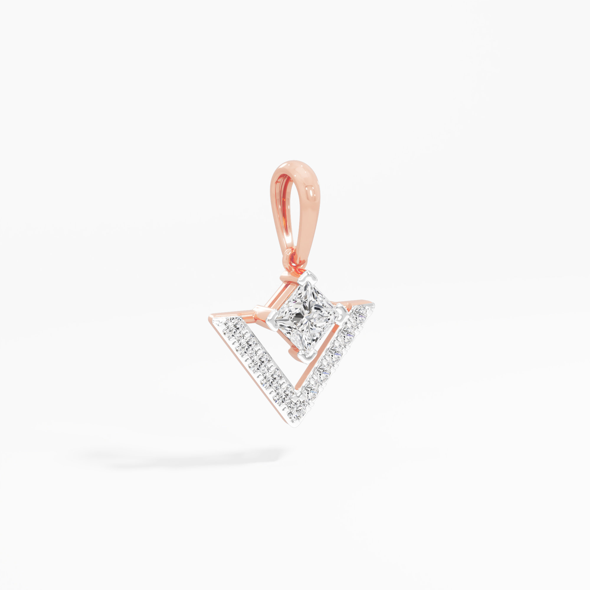 Vanguard Sparkle Charms Pendants | Chain Available Separately in 9KT Rose Gold (Diamond Quality: FG-VVS VS)