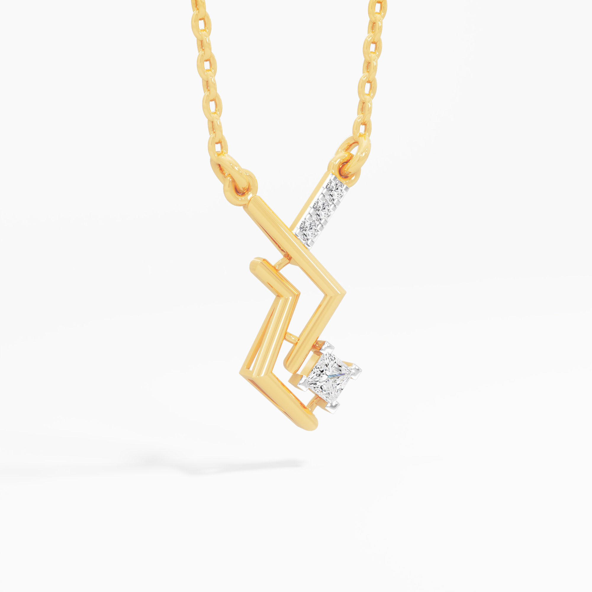 Vivid Current Charms Pendants | Pendant Only (Chain Sold Separately) in 9KT Yellow Gold (Diamond Quality: FG-VVS VS)